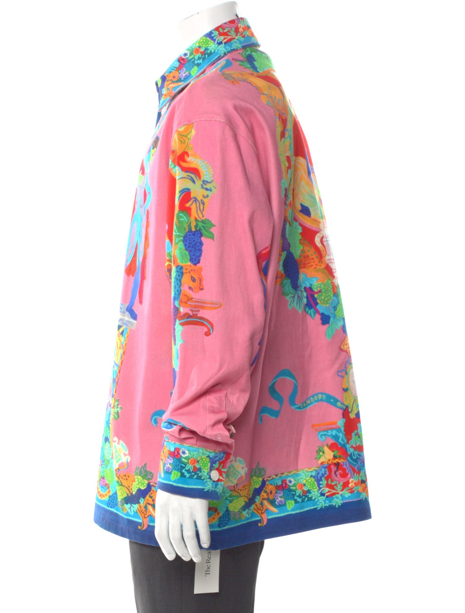 Versace Printed Long Sleeve Shirt