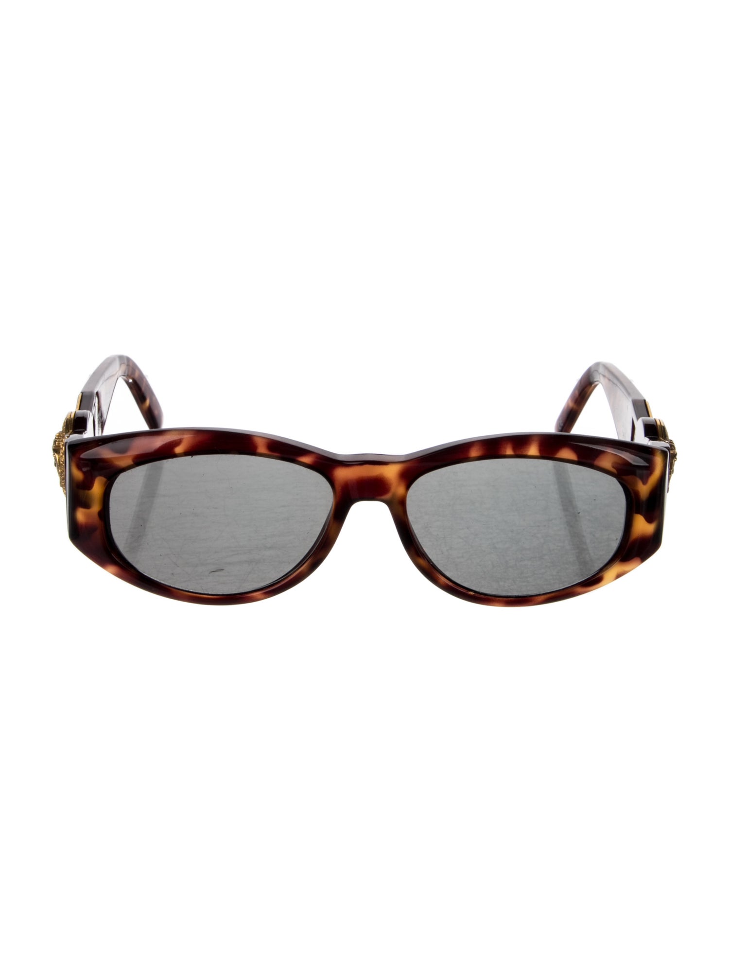 Versace Medusa Insignia Round Sunglasses