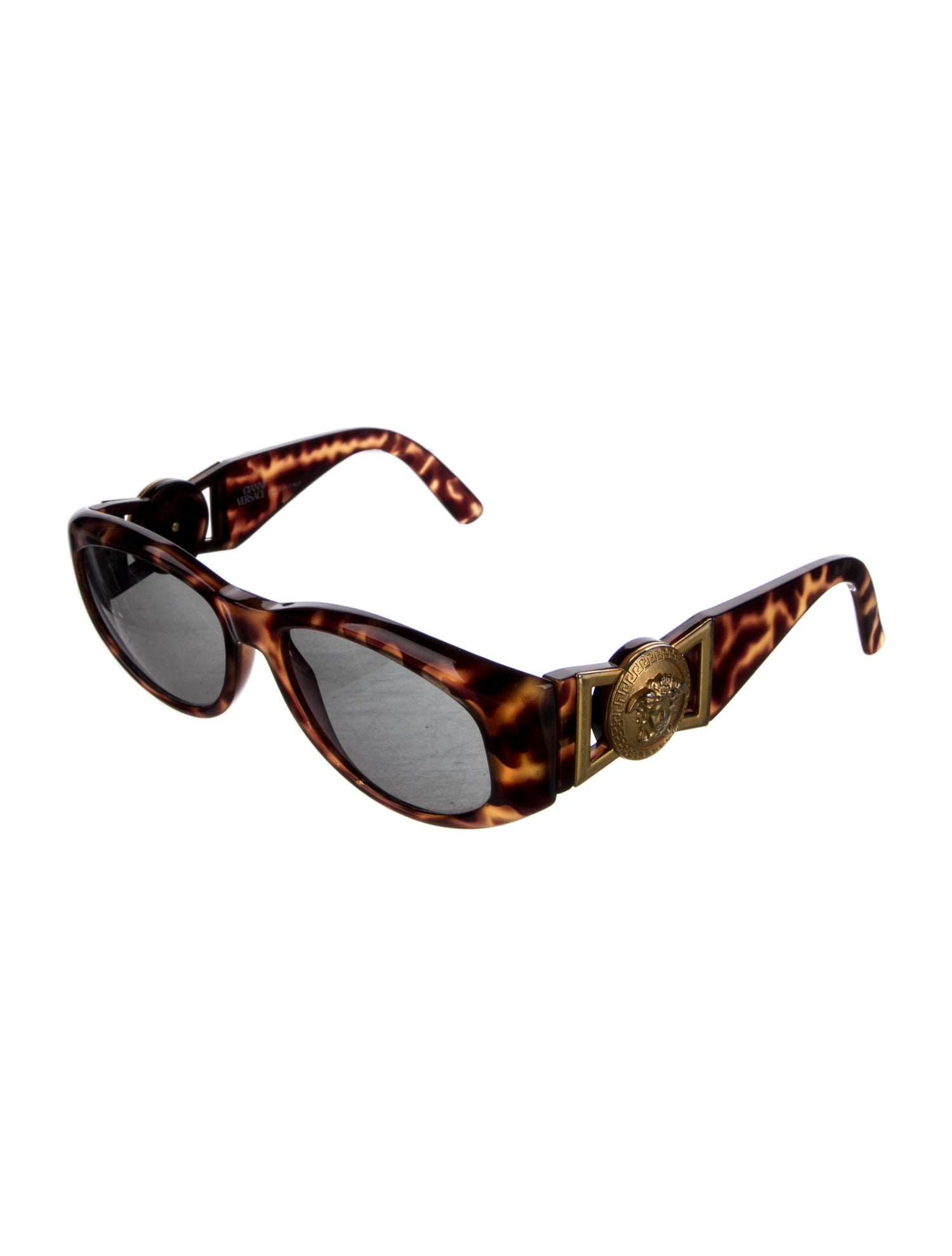 Versace Medusa Insignia Round Sunglasses