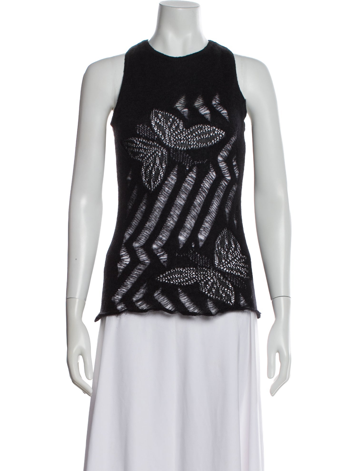 Versace Mohair Patterned Top