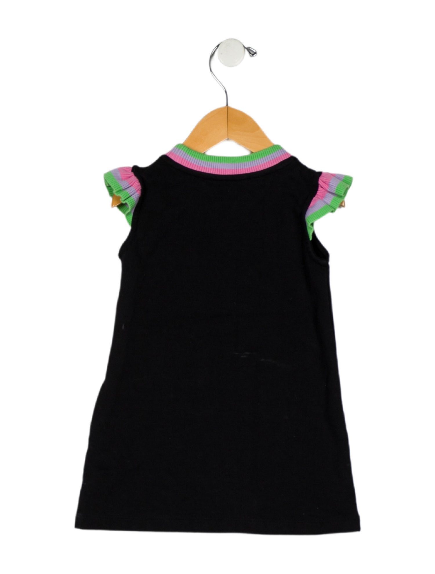 Versace Infant Girls Logo Ruffle Dress