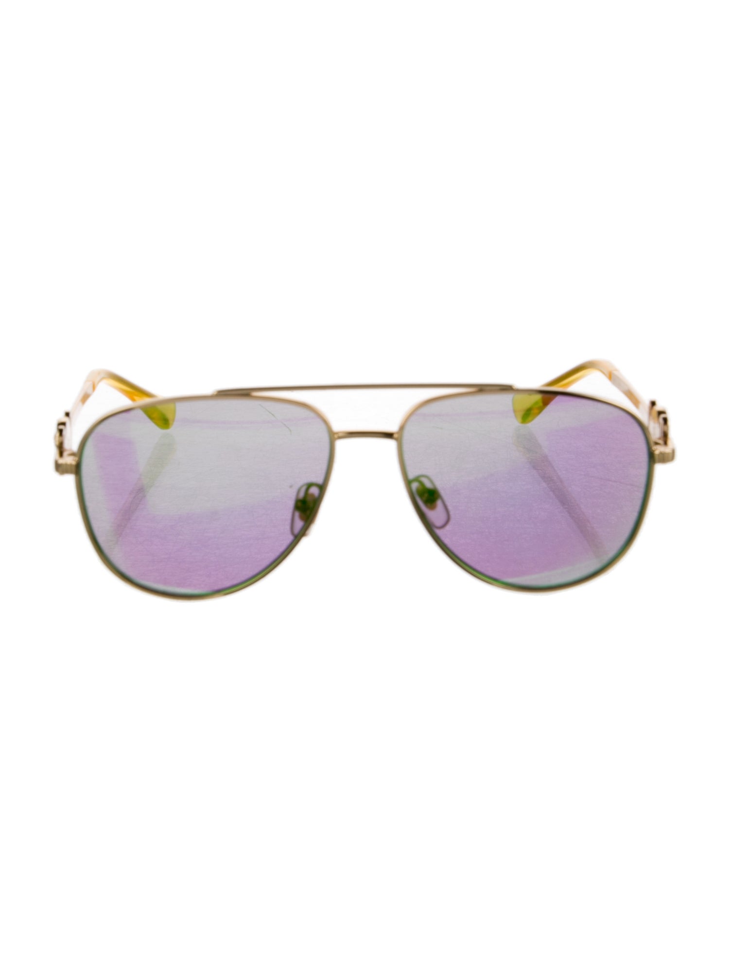 Versace Medusa Insignia Aviator Sunglasses