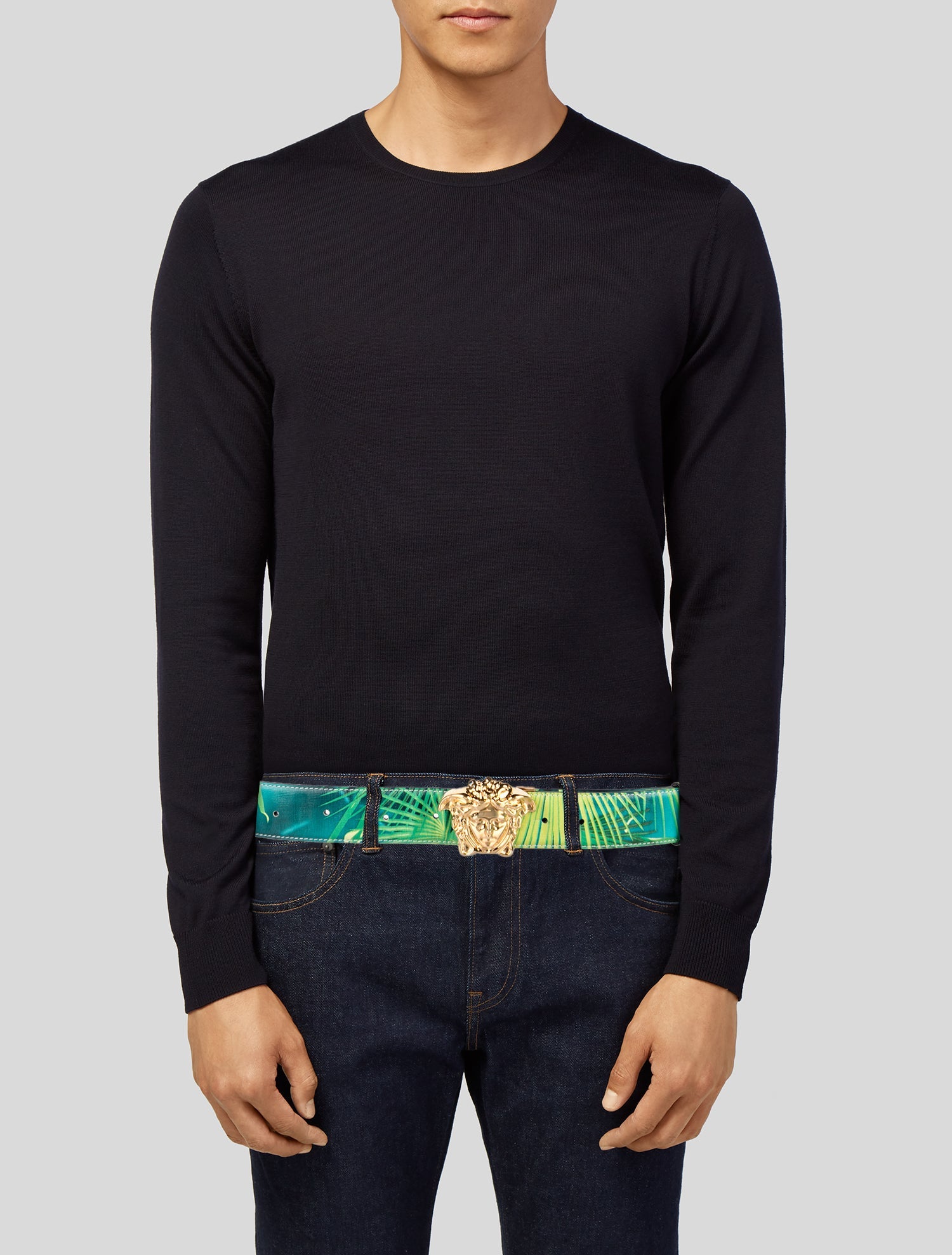 Versace Leather Waist Belt