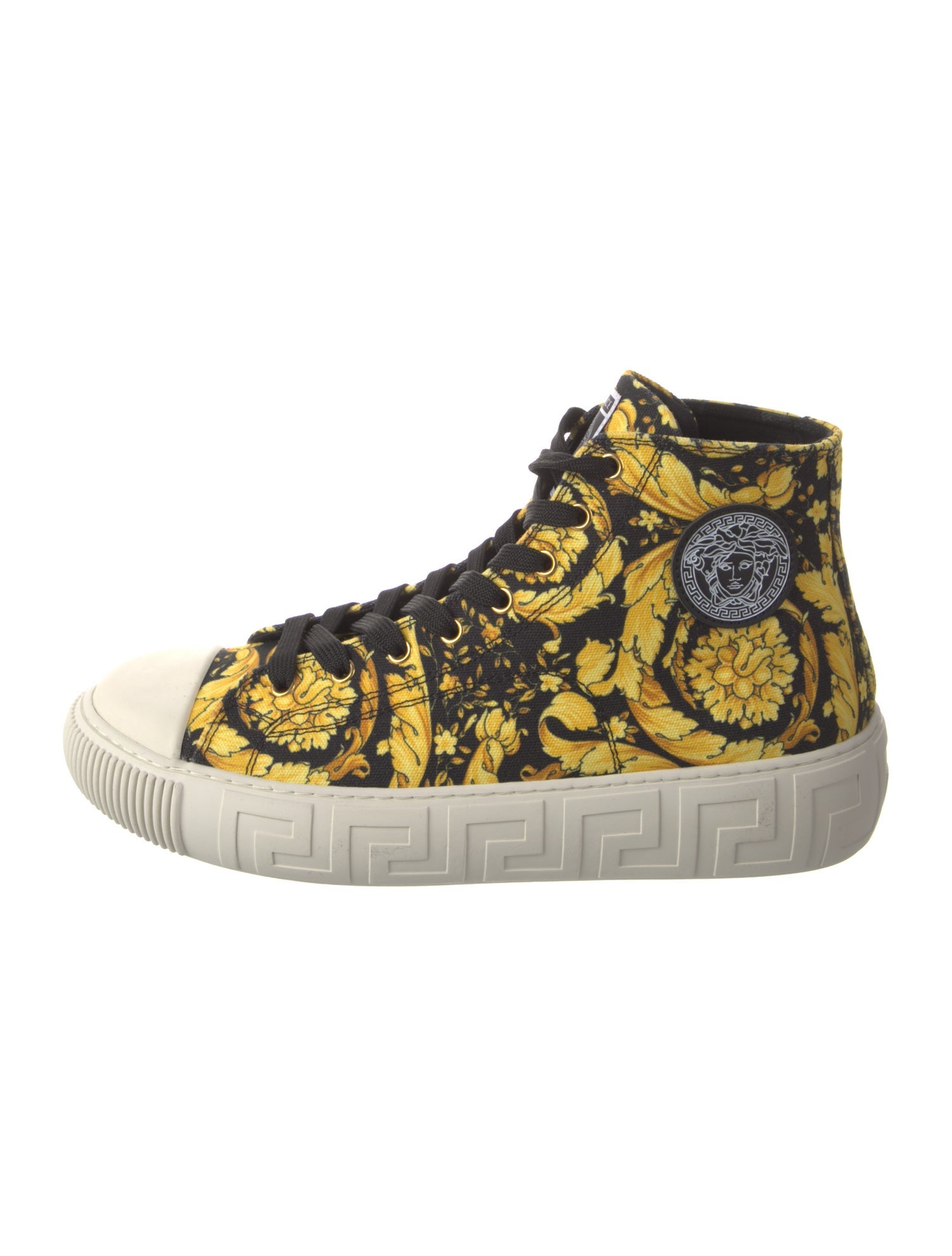 Versace Canvas Floral Print Sneakers