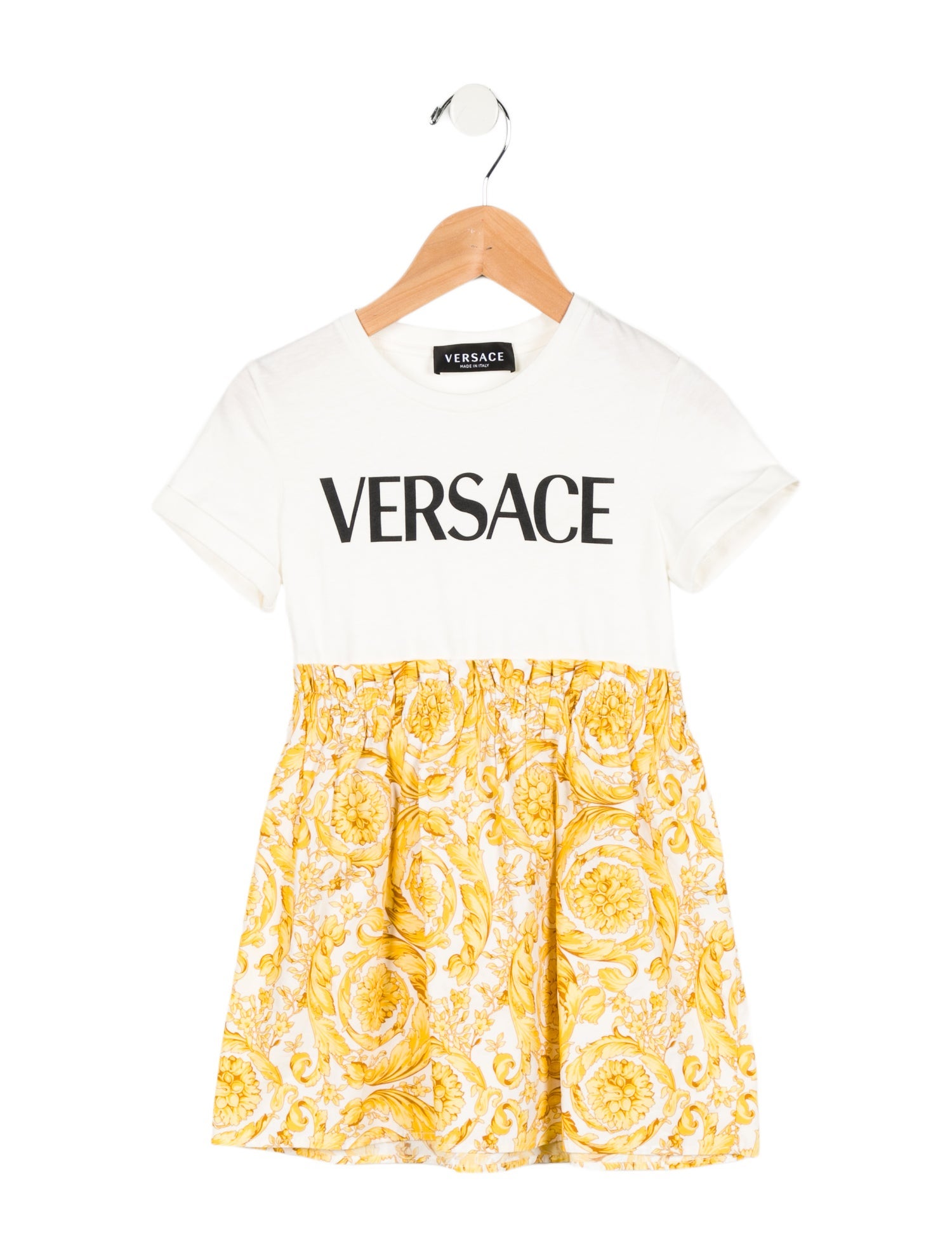 Versace Girls' Barocco Print Dress