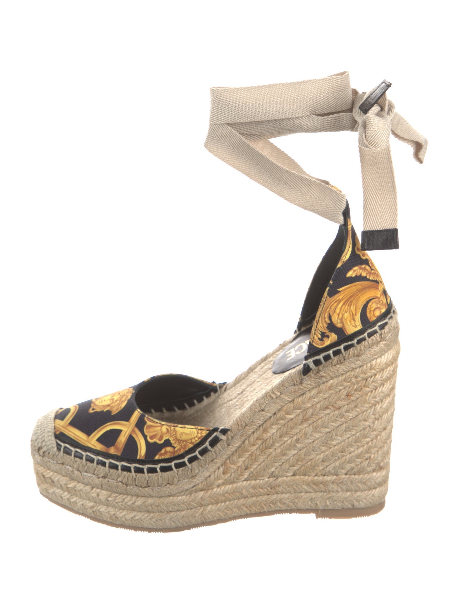 Versace Printed D'Orsay Pumps