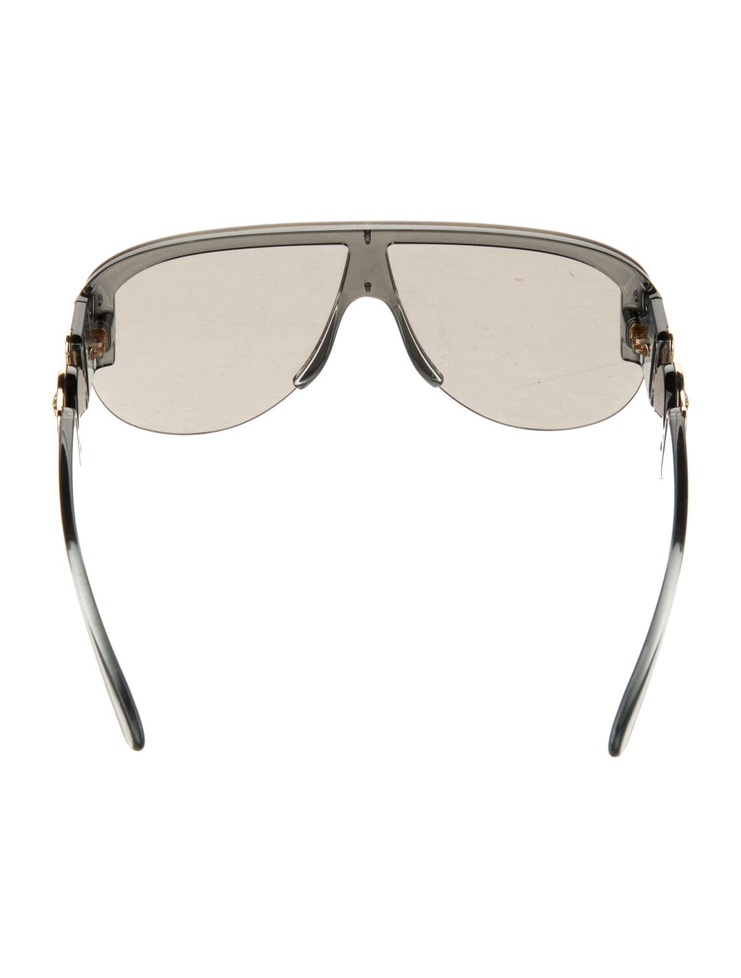 Versace Shield Mirrored Sunglasses