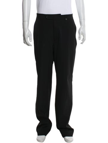 Pre-owned V2 Versace Classic Long Sleeve Tuxedo Shirt In Black