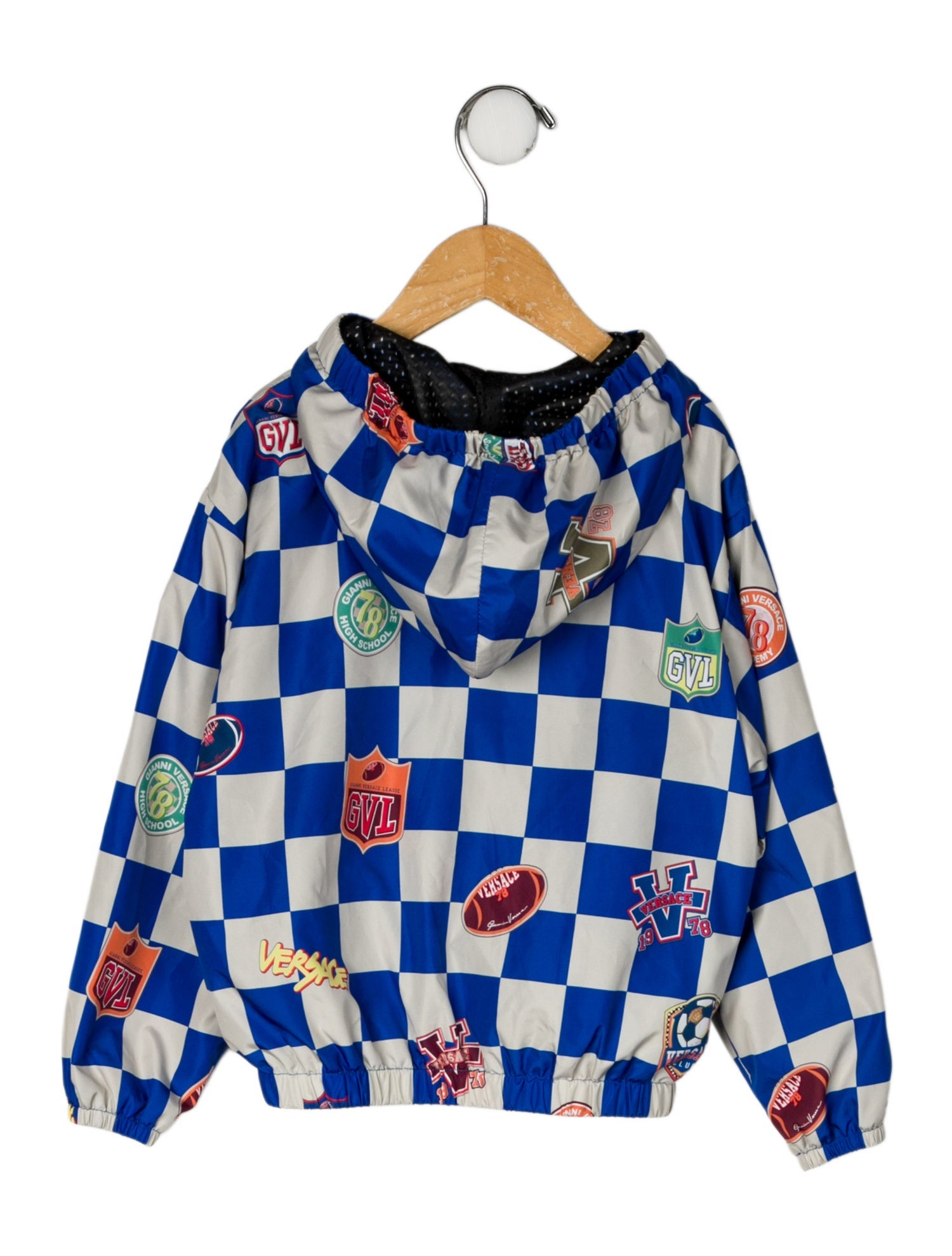 Versace All Over Print Hooded Jacket