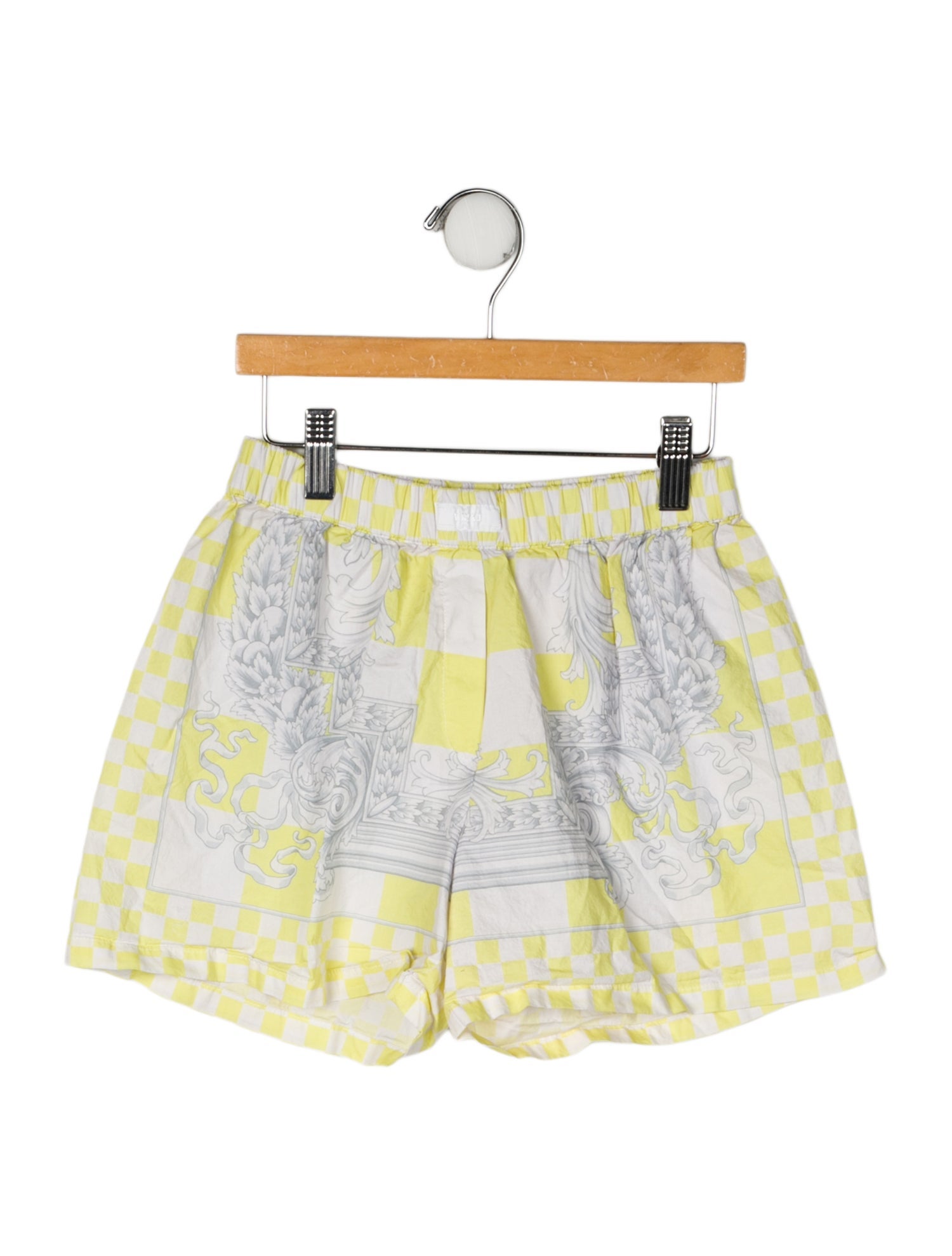Versace Cotton All Over Print Shorts