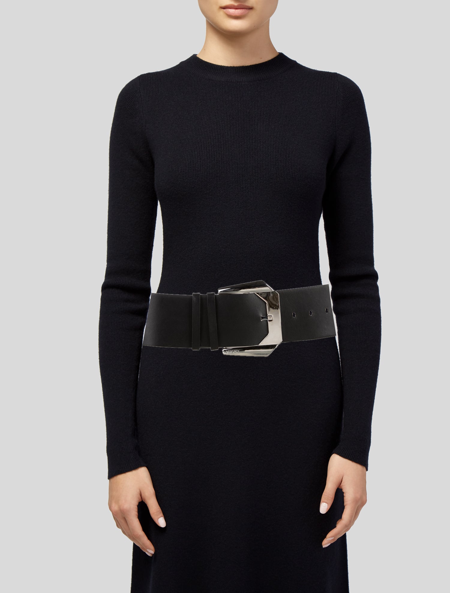 Versace Wide Calf Leather Belt - Black Belts, Accessories - VES216442 | The RealReal Versace Wide Calf Leather Belt - Black Belts, Accessories - VES216442 | The RealReal