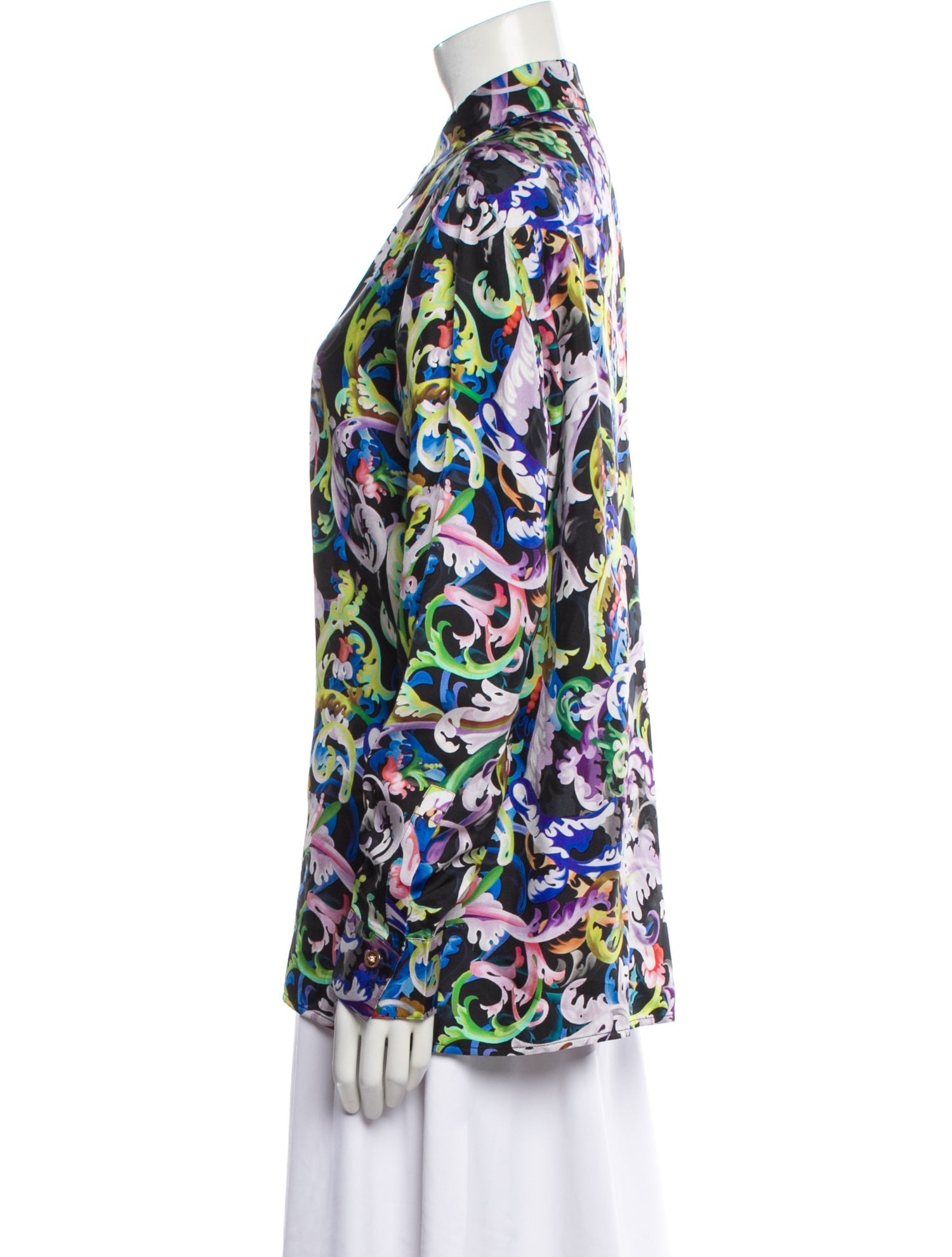 Versace Silk Printed Blouse