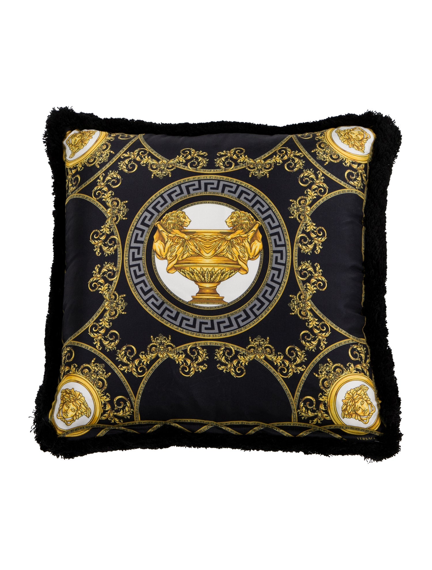 Versace Silk La Coupe des Dieux Throw Pillow