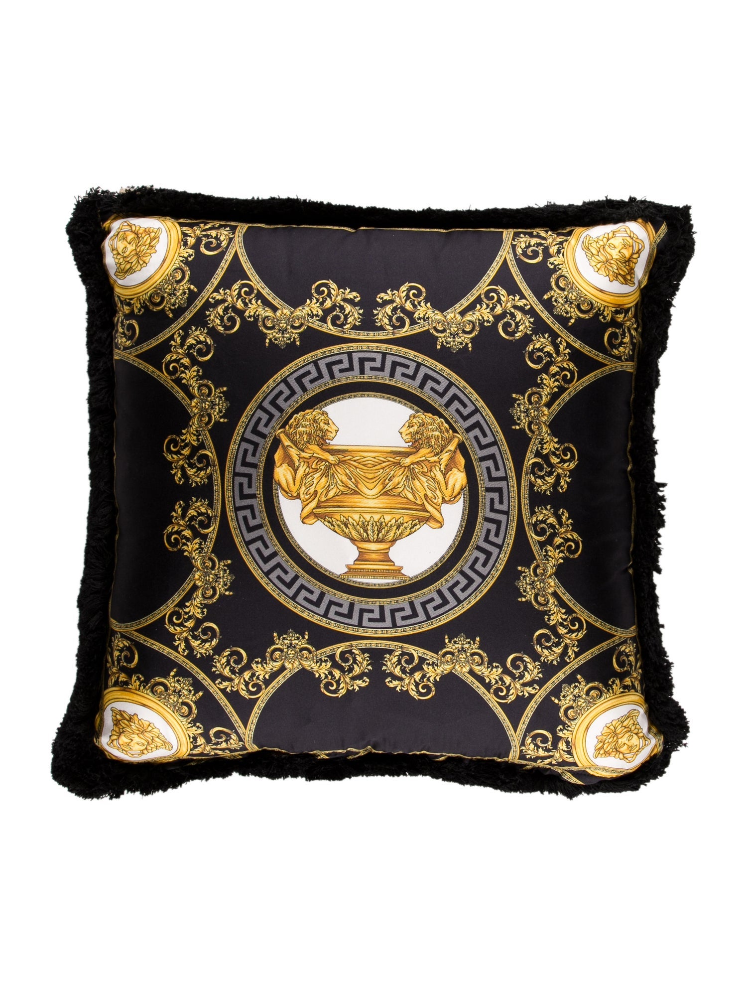 Versace Silk La Coupe des Dieux Throw Pillow