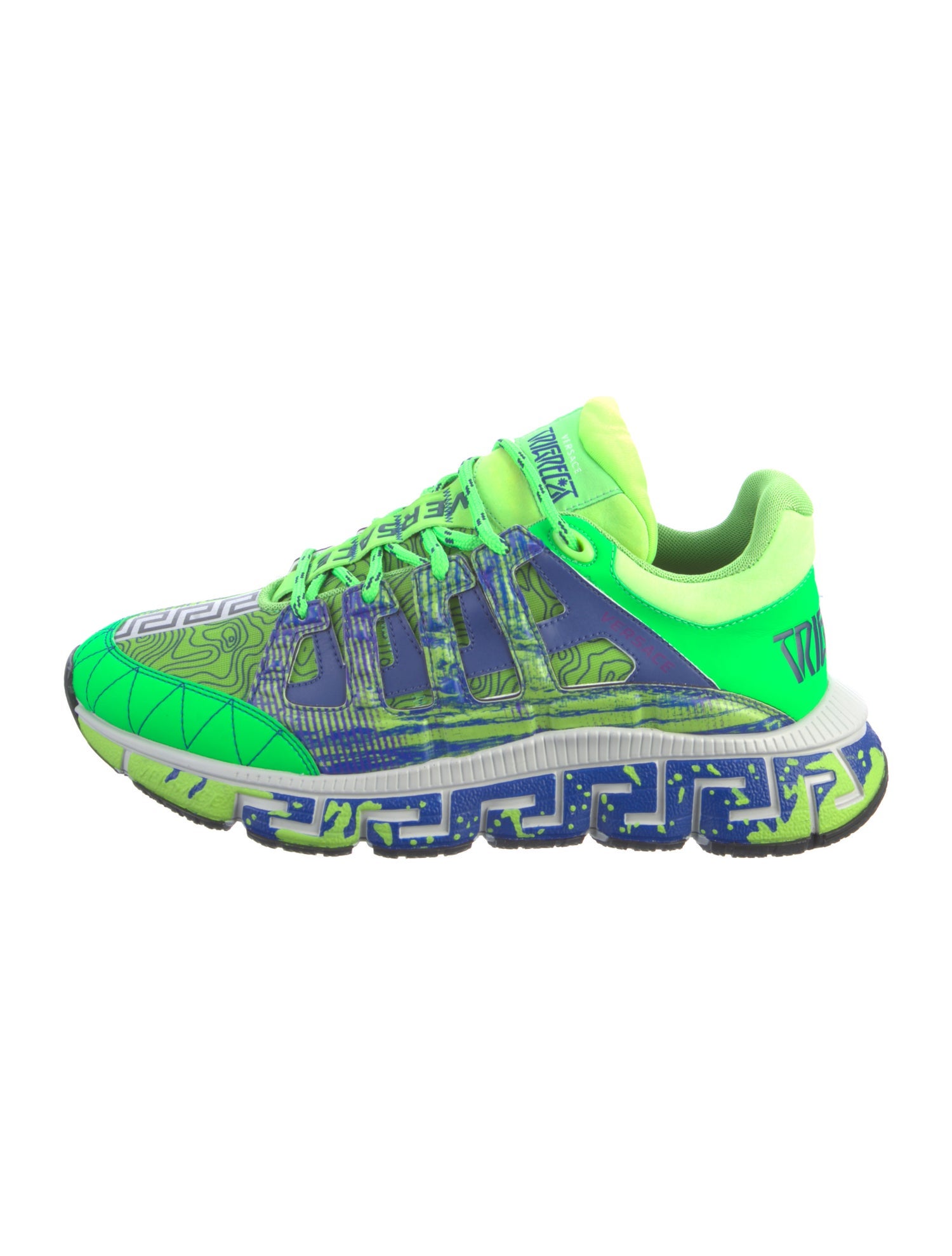 Versace Mesh Printed Athletic Sneakers