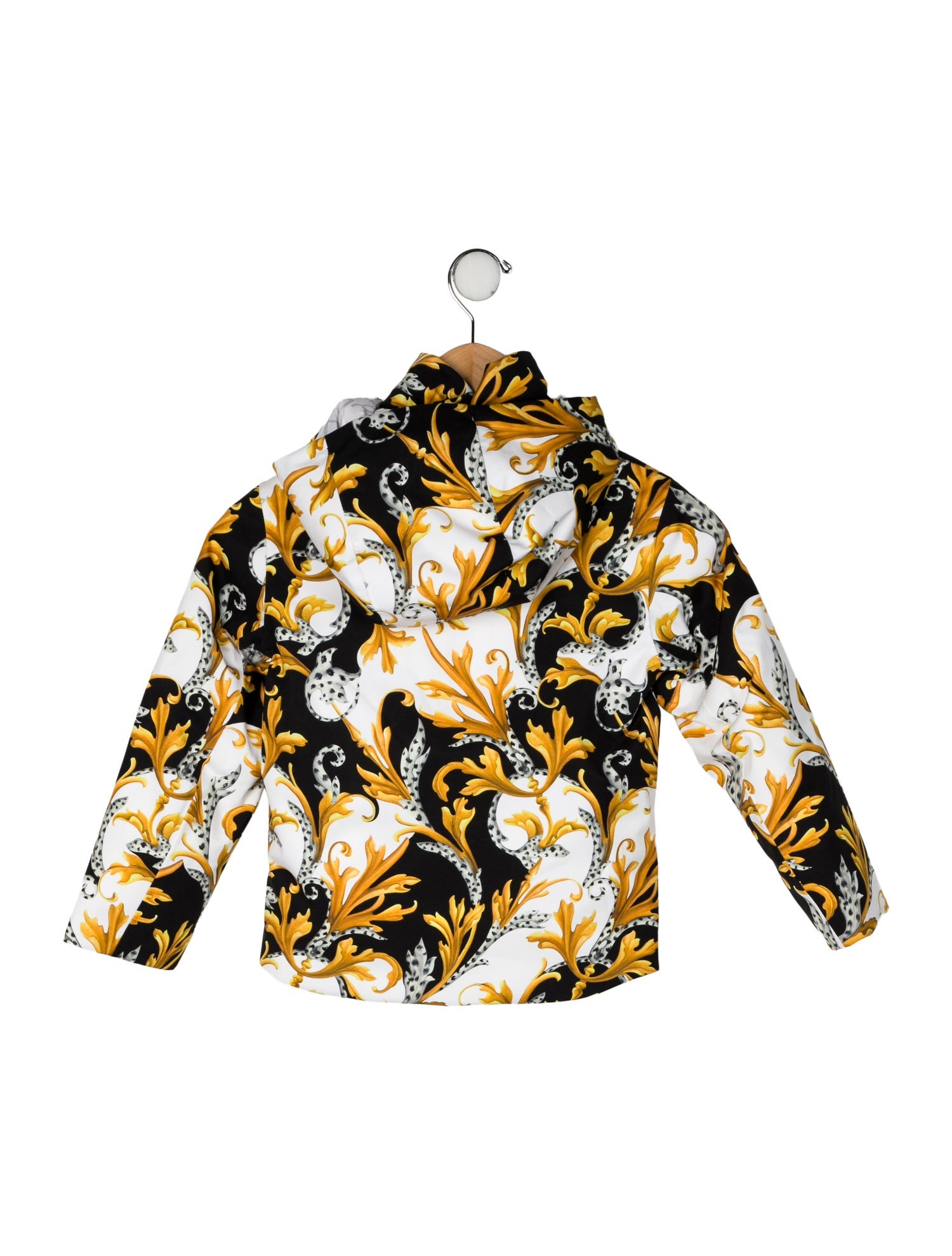 Versace All Over Print Down Hooded Jacket