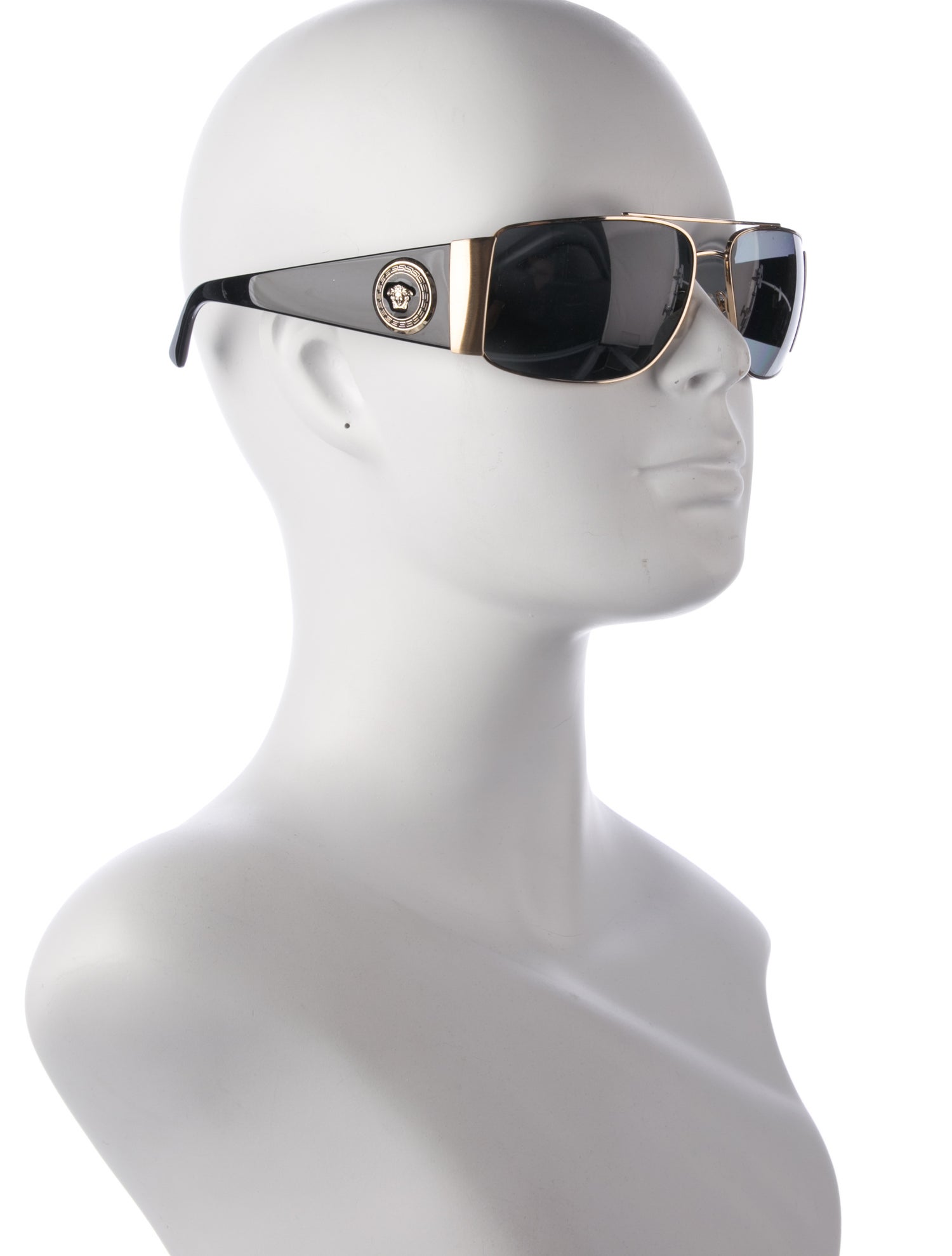 Versace Medusa Insignia Aviator Sunglasses