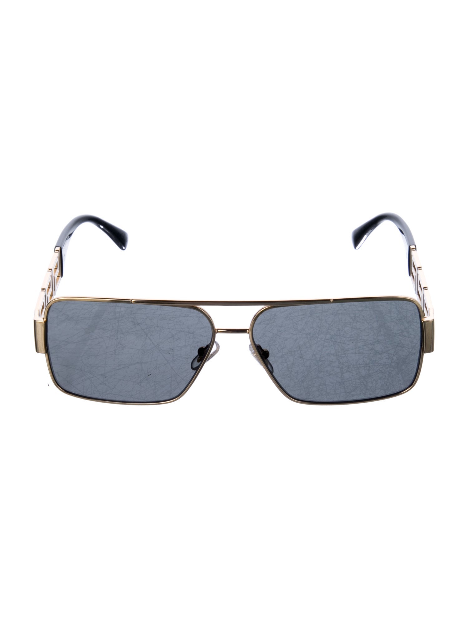 Versace Greca Pattern Square Sunglasses