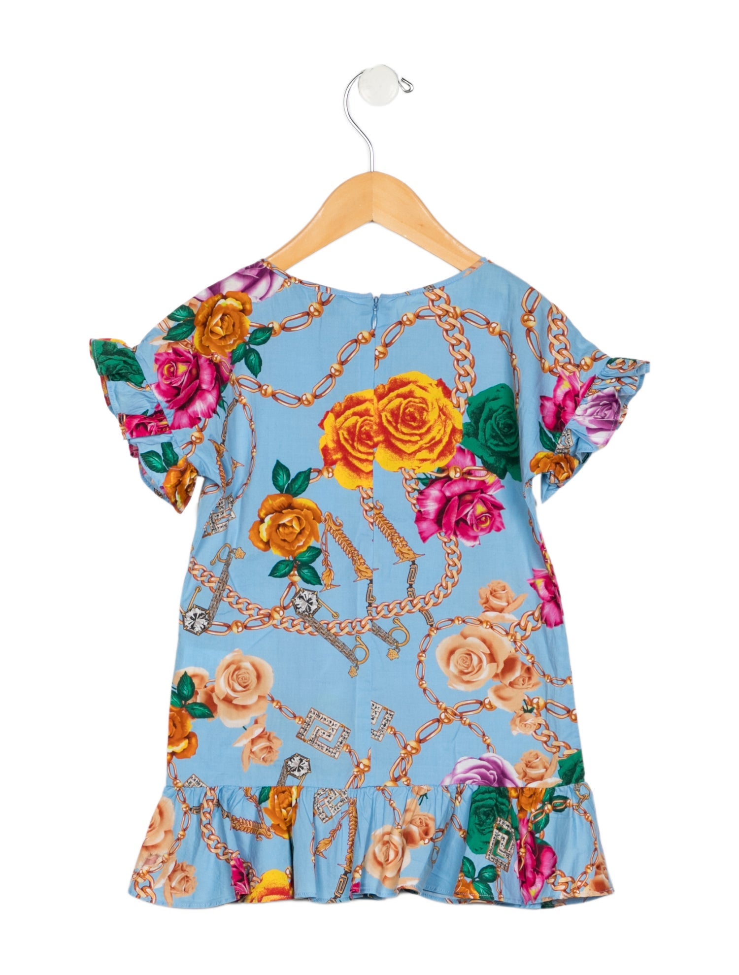 Versace Toddler Girls' Printed Ruffle Dress