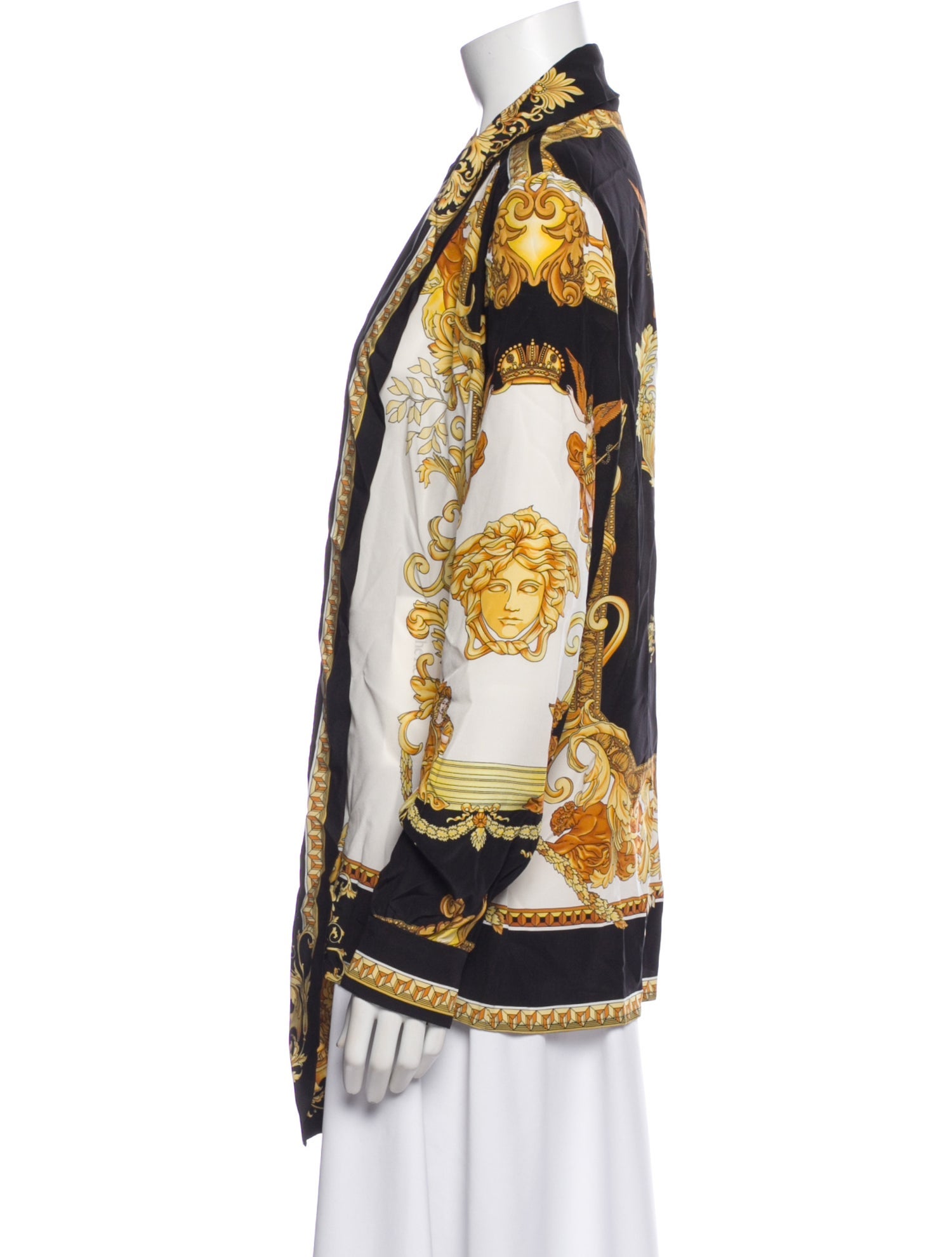 Versace Silk Printed Blouse