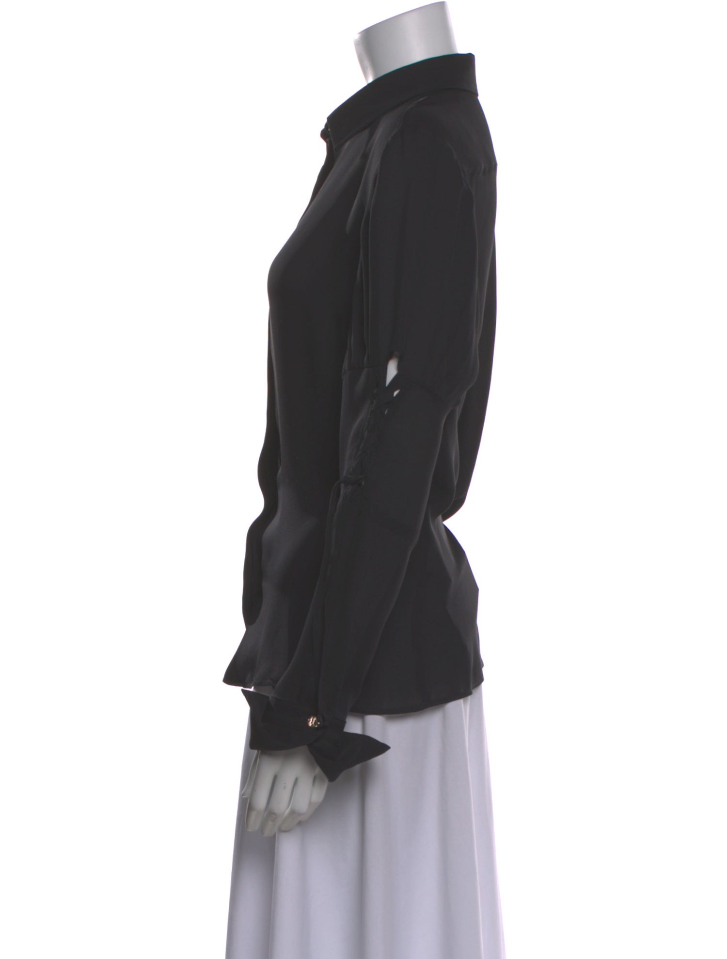 Versace Collection Silk Long Sleeve Blouse