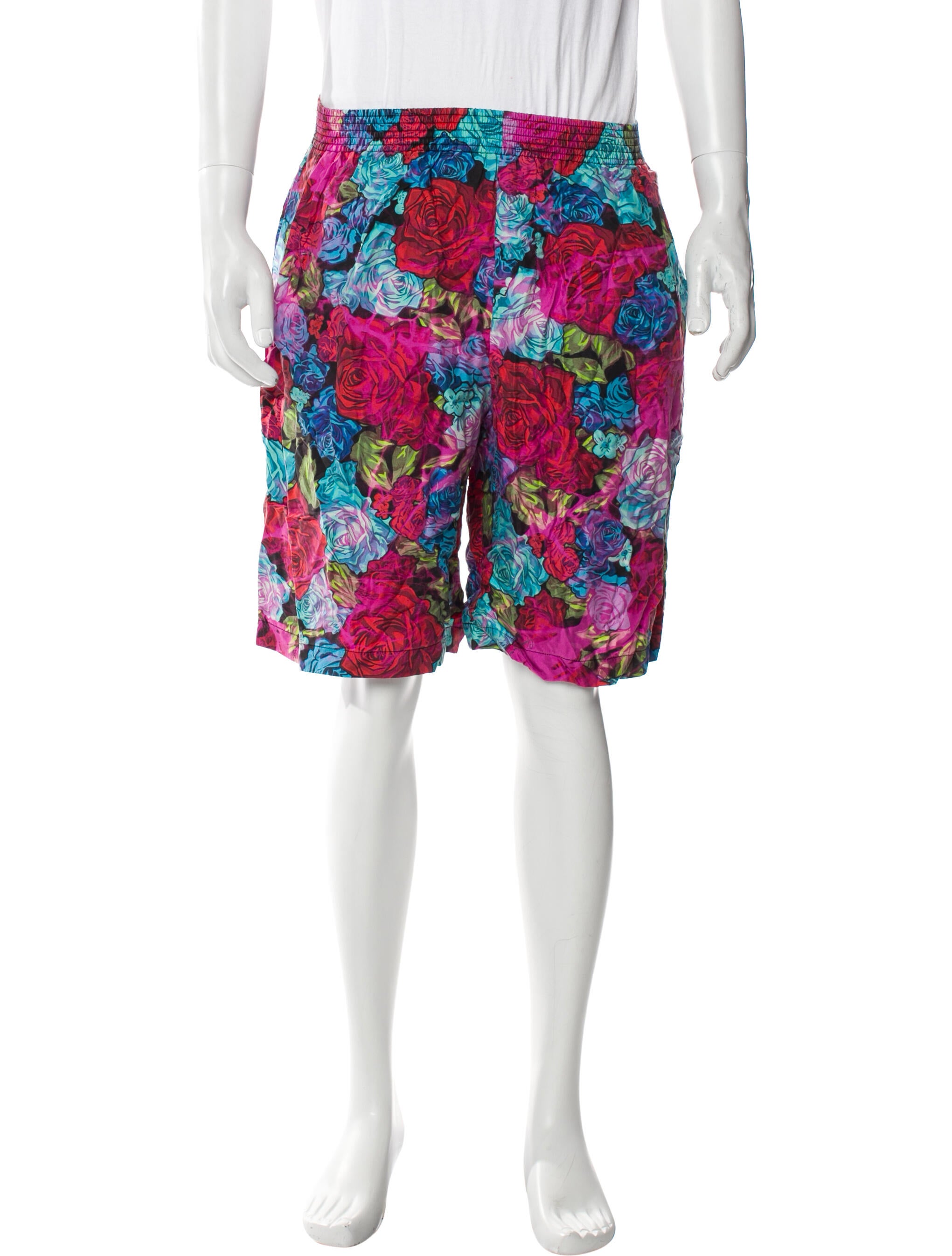 Versace Floral Print Shorts