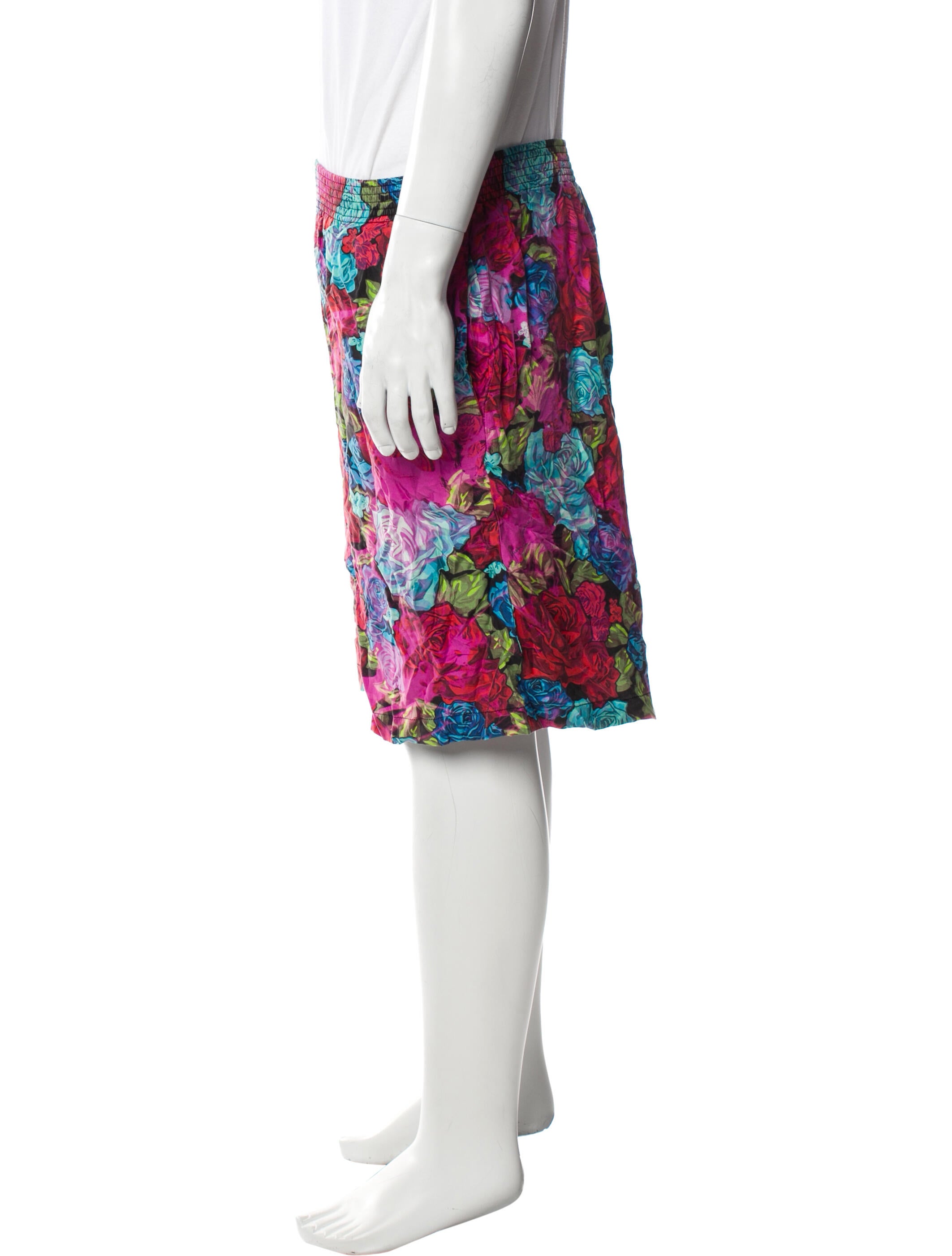 Versace Floral Print Shorts