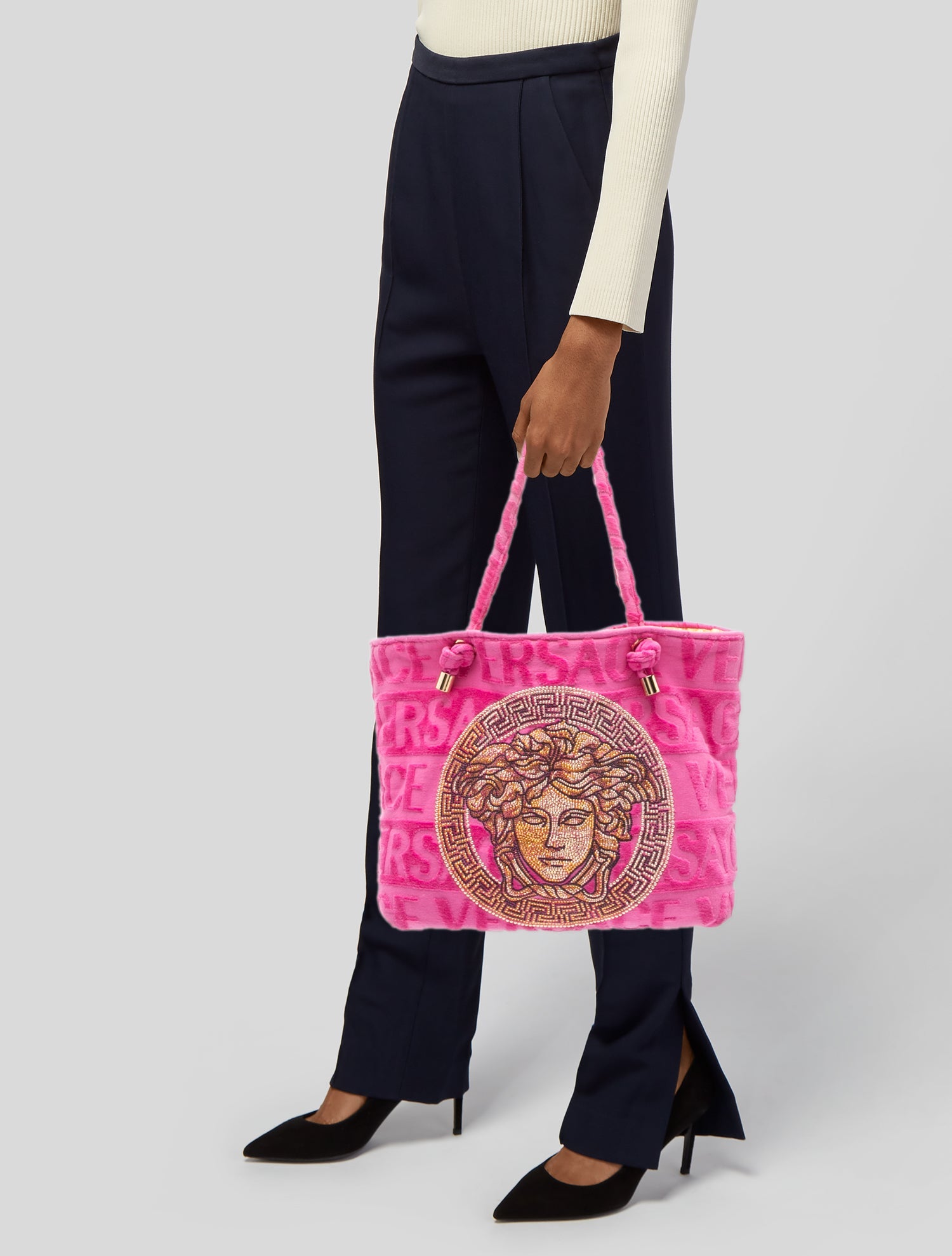 Versace Terry Cloth Tote