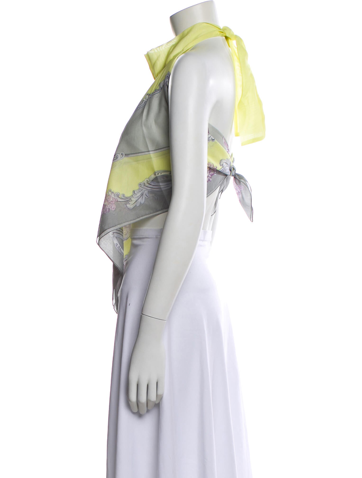 Versace Printed Halterneck Top