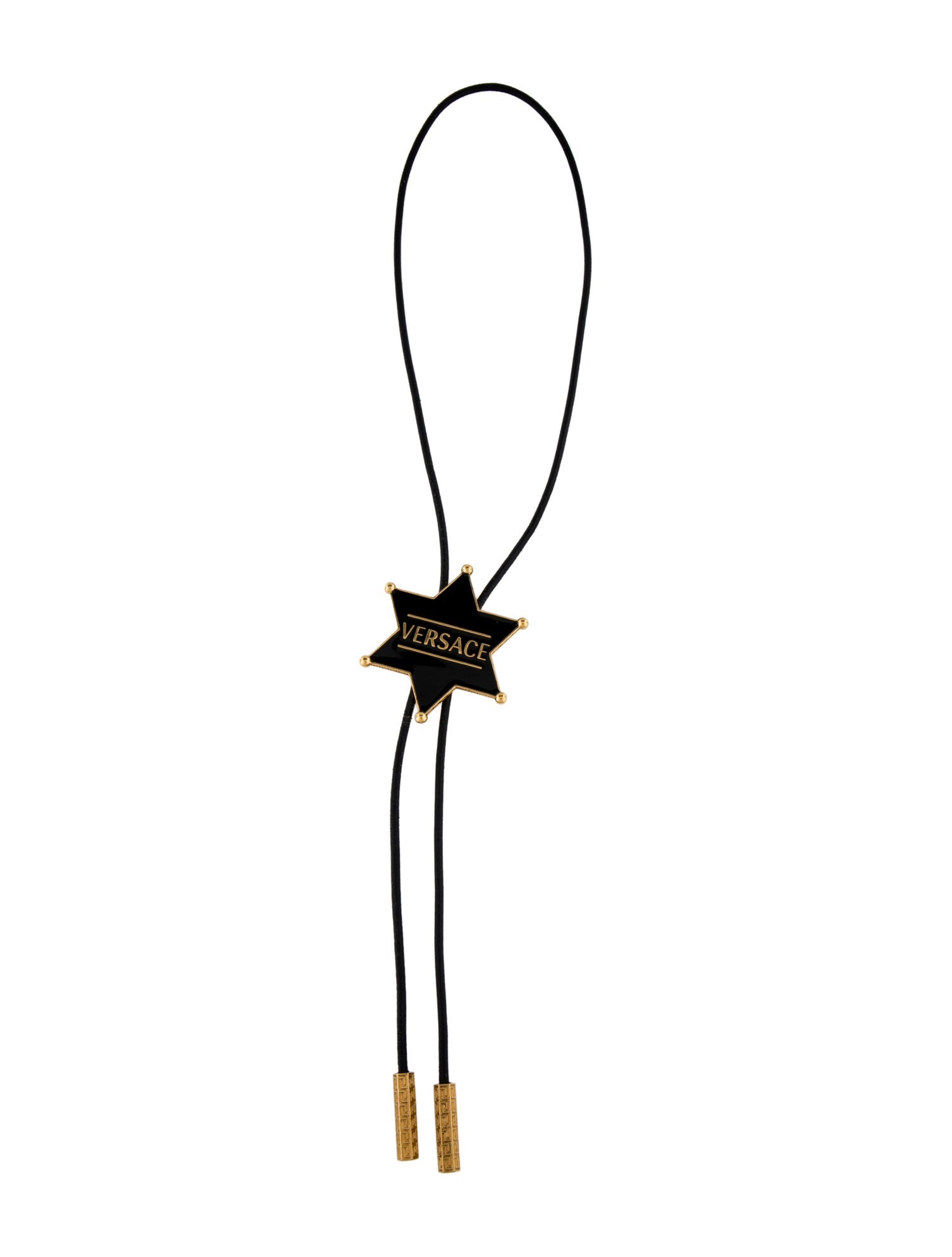 Versace Enamel Bolo Tie Star Necklace