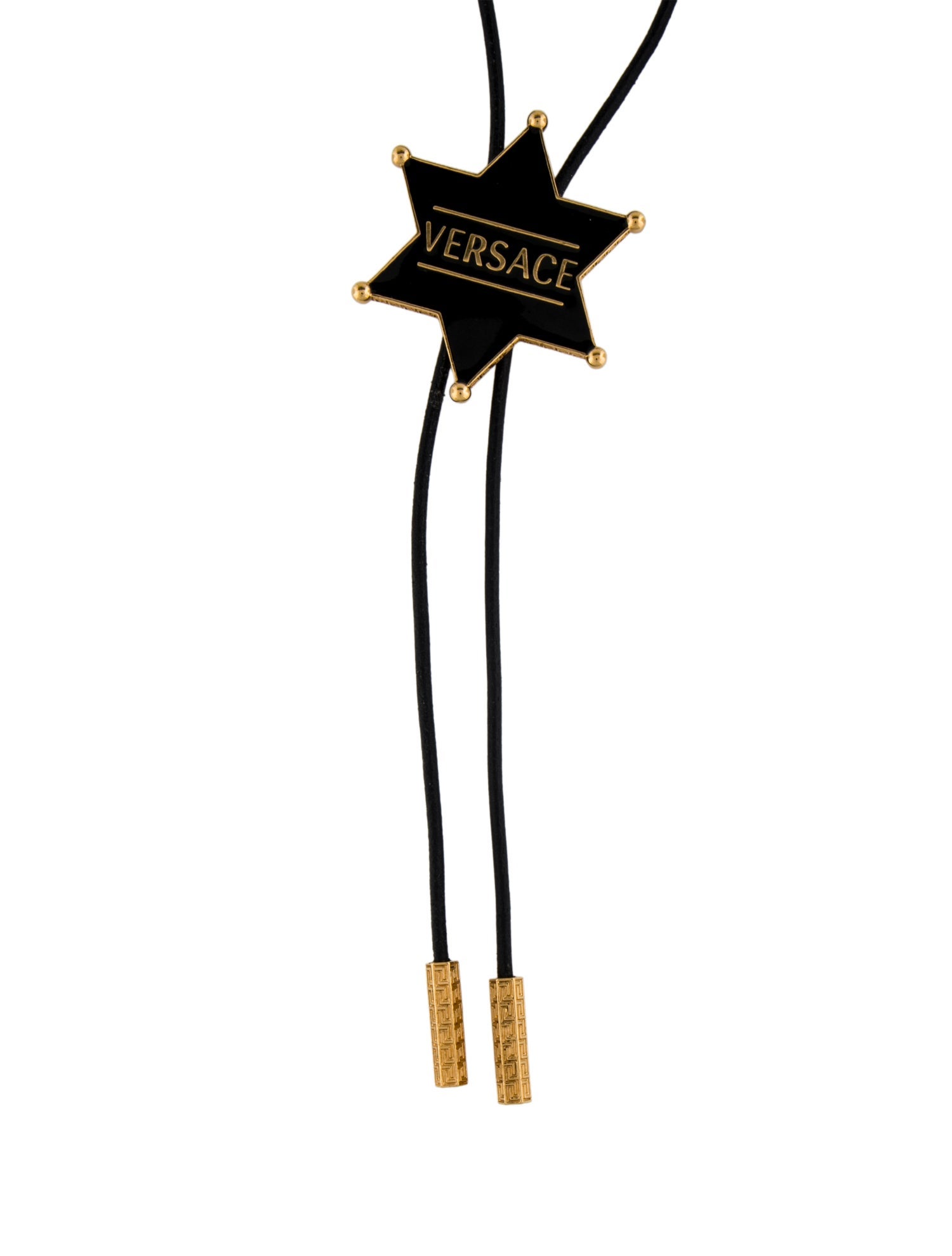 Versace Enamel Bolo Tie Star Necklace