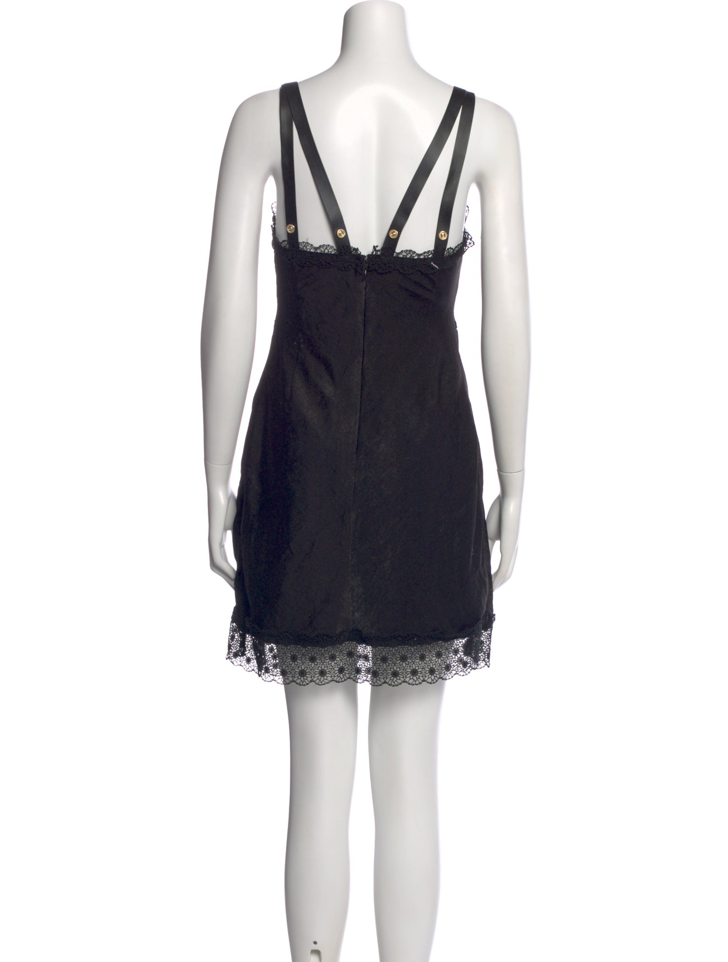 Lace Pattern Mini Dress (back)