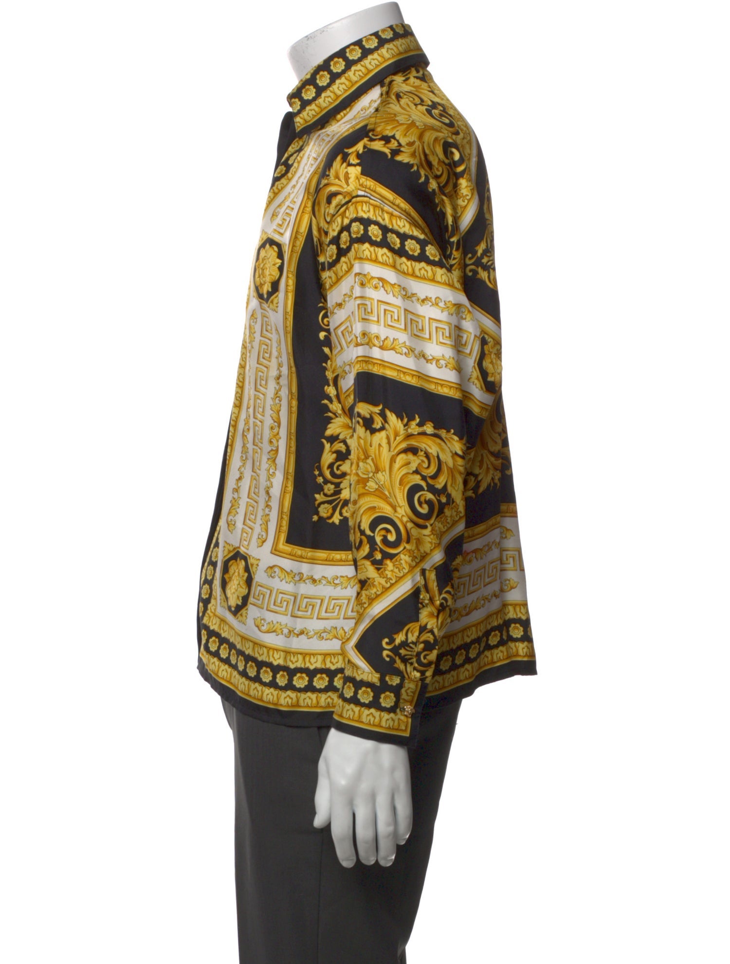 Versace Silk Striped Shirt