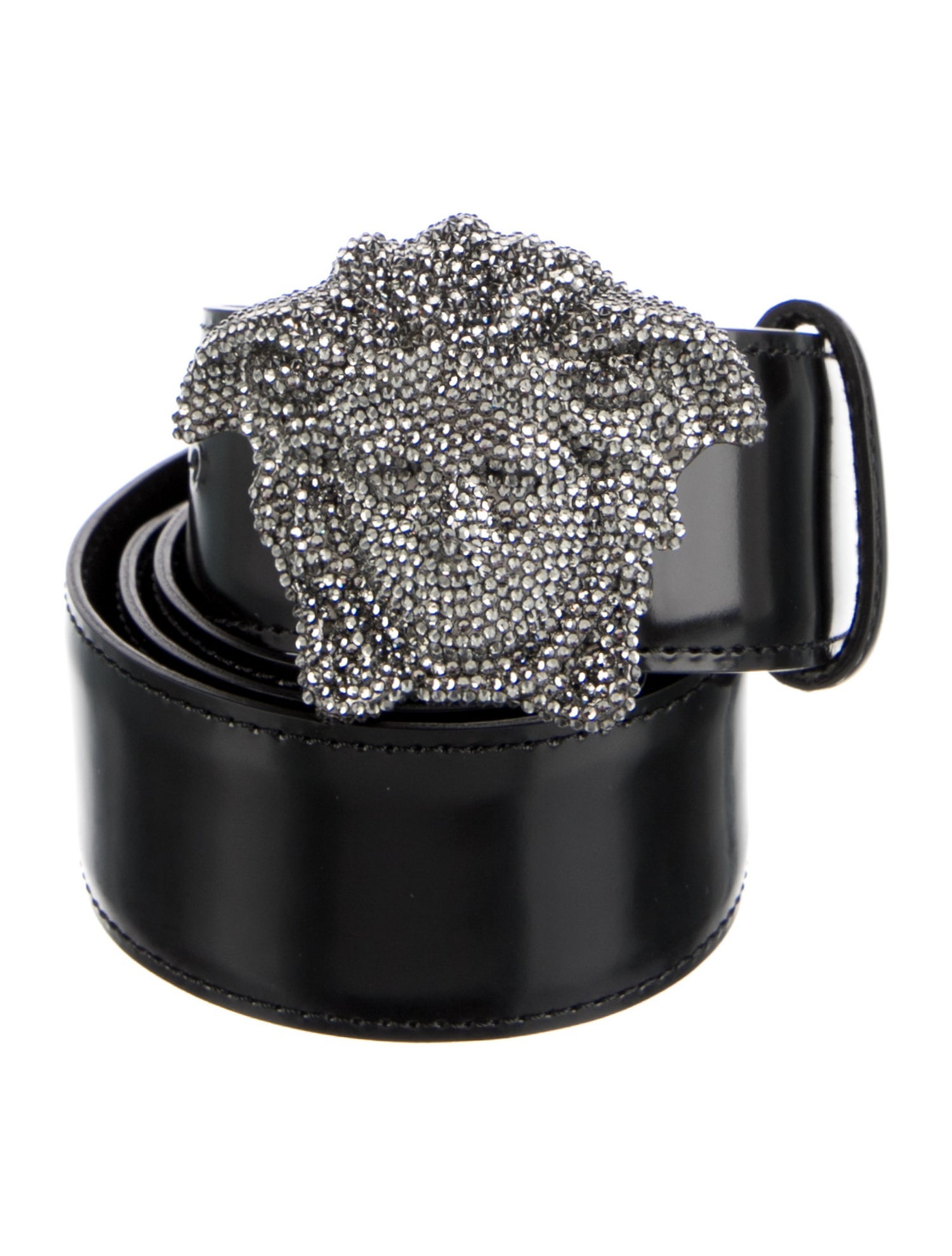Versace Medusa Insignia Leather Waist Belt