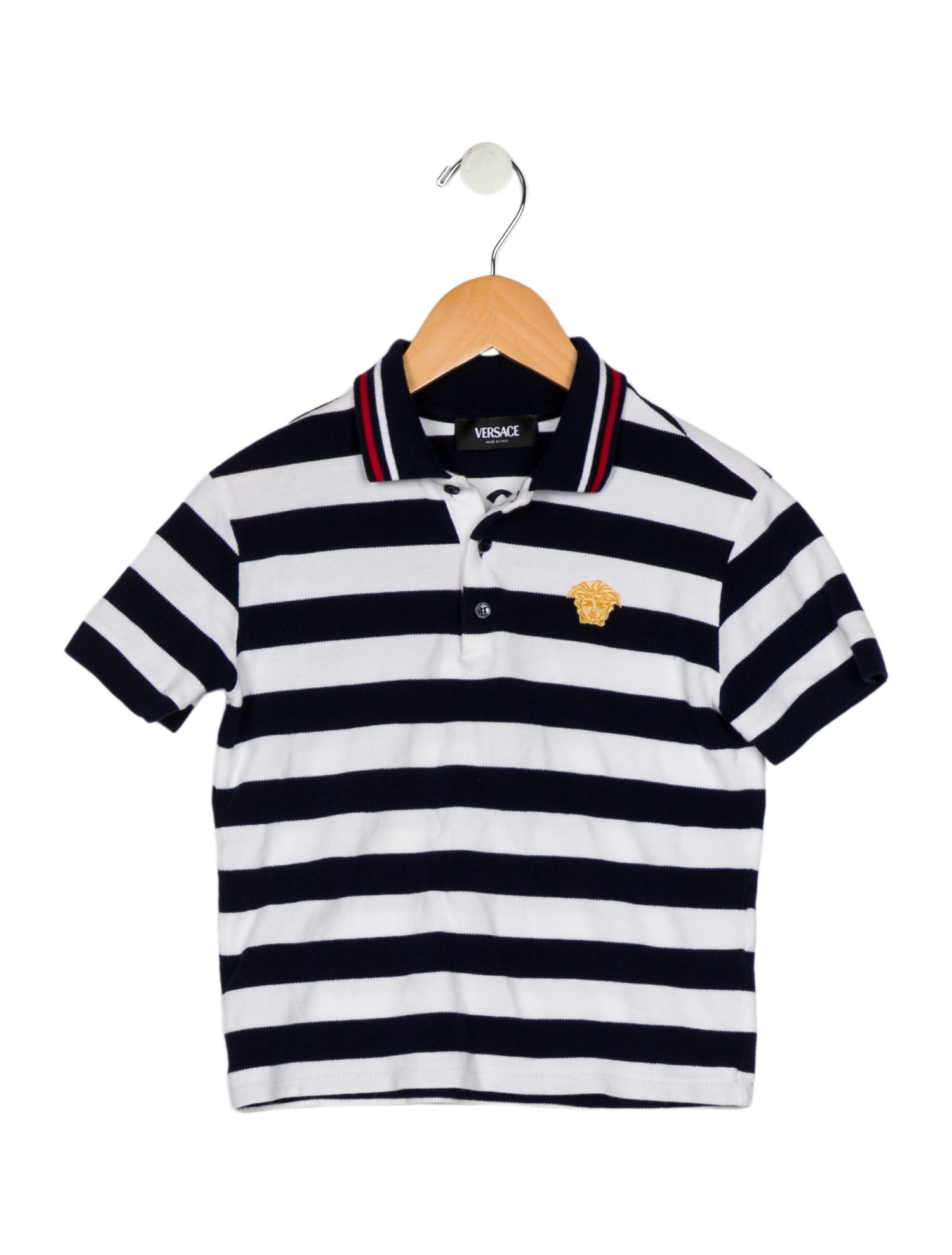 Versace Toddler Boys Pattern Printed Embroidered Polo Shirt