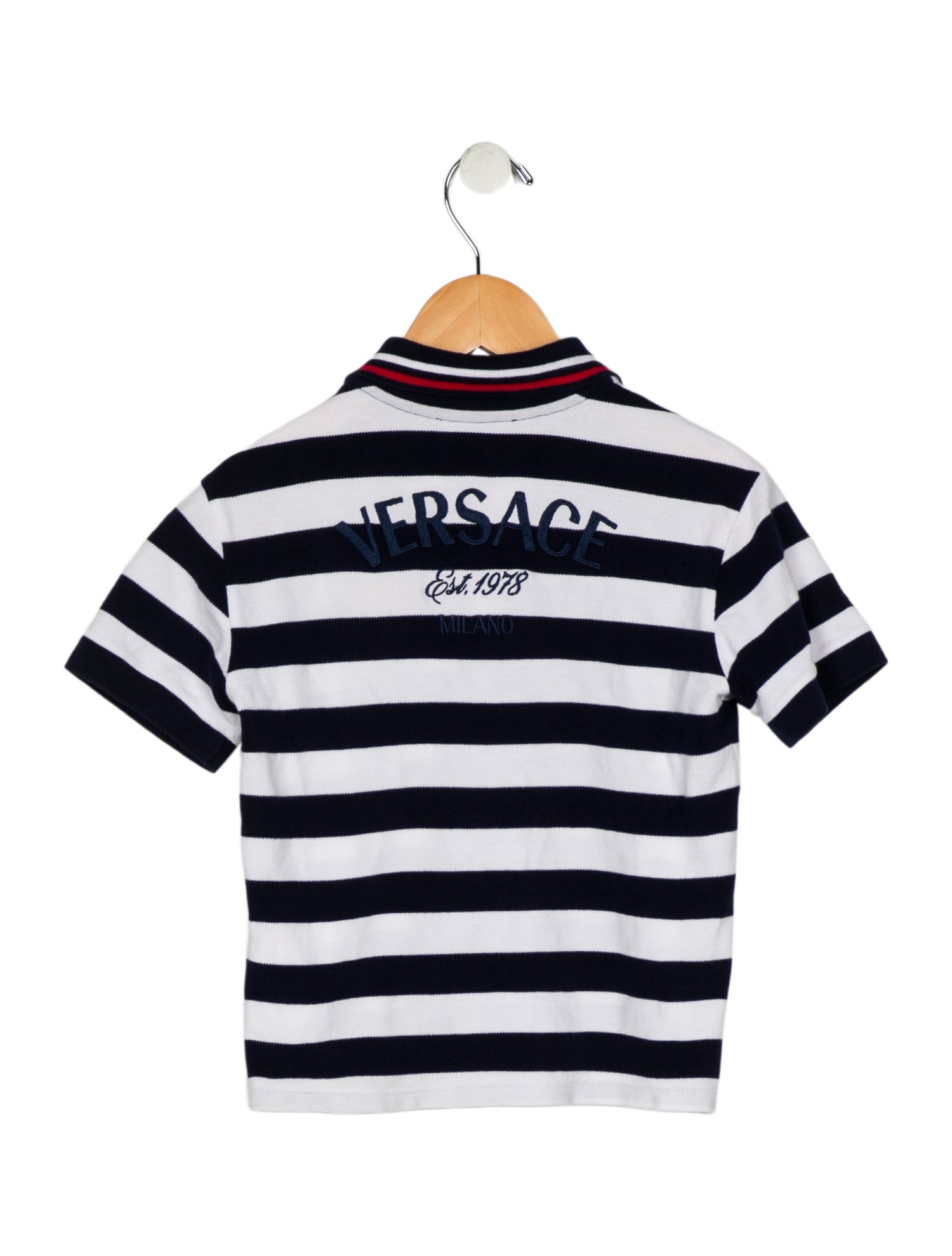 Versace Toddler Boys Pattern Printed Embroidered Polo Shirt