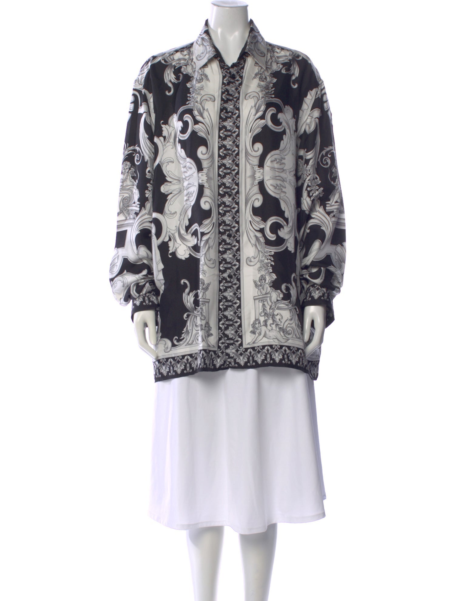 Versace Silk Printed Blouse