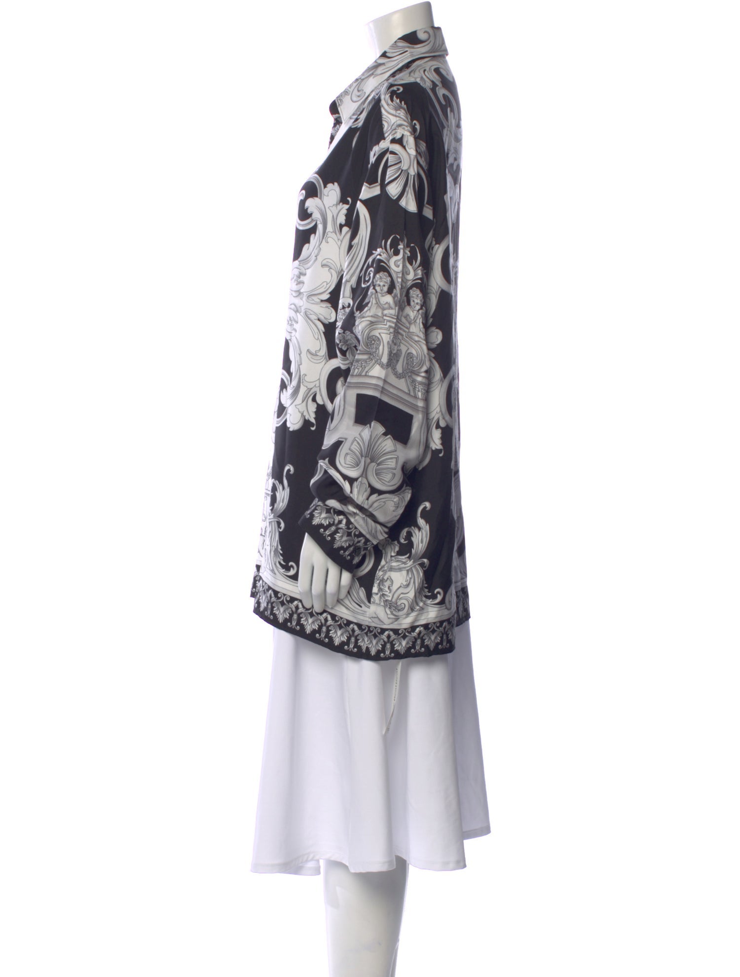 Versace Silk Printed Blouse