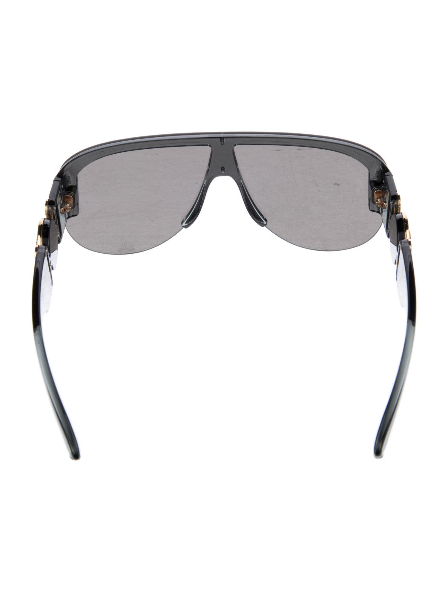 Versace Shield Mirrored Sunglasses