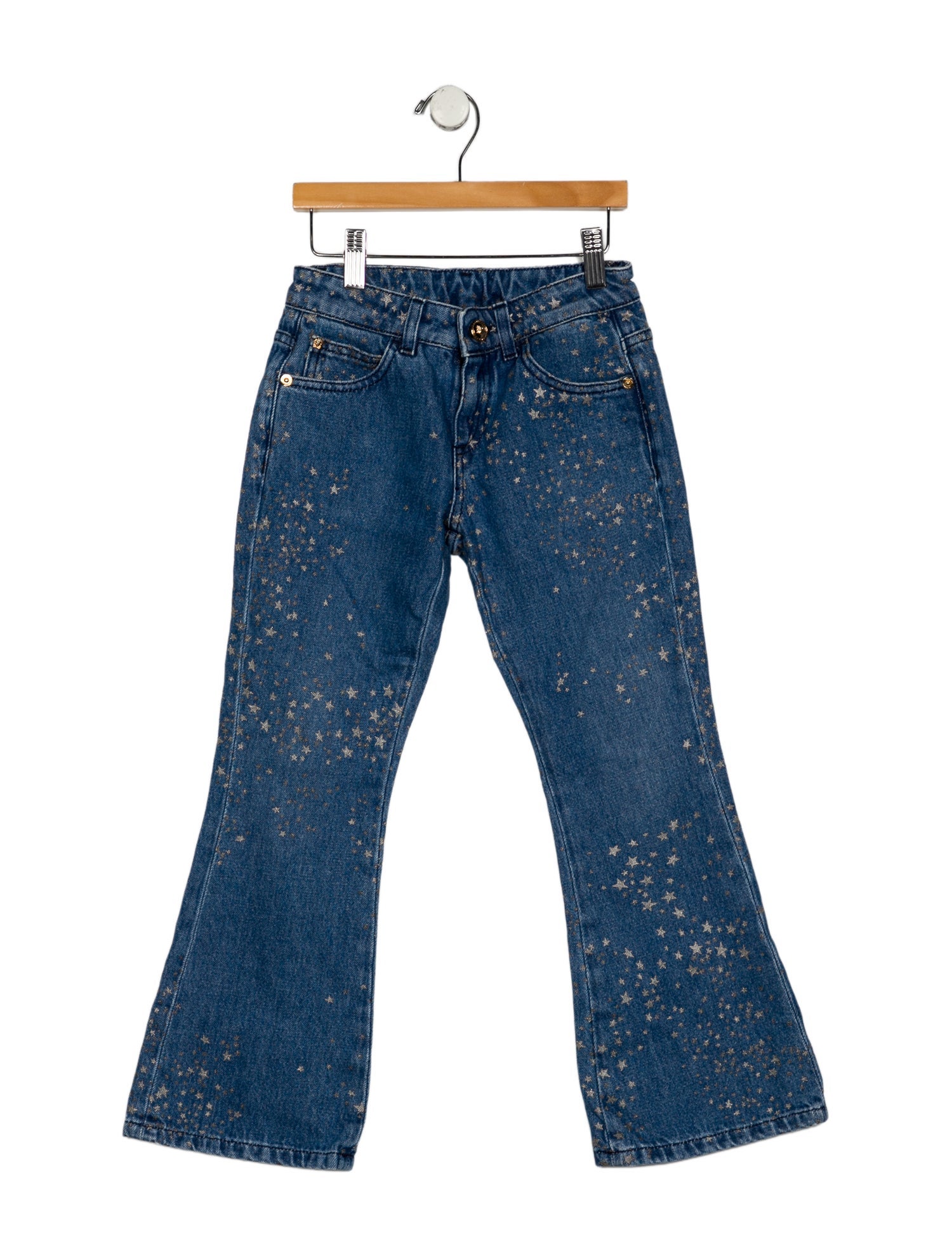 Versace Girls' Wide Leg Jeans