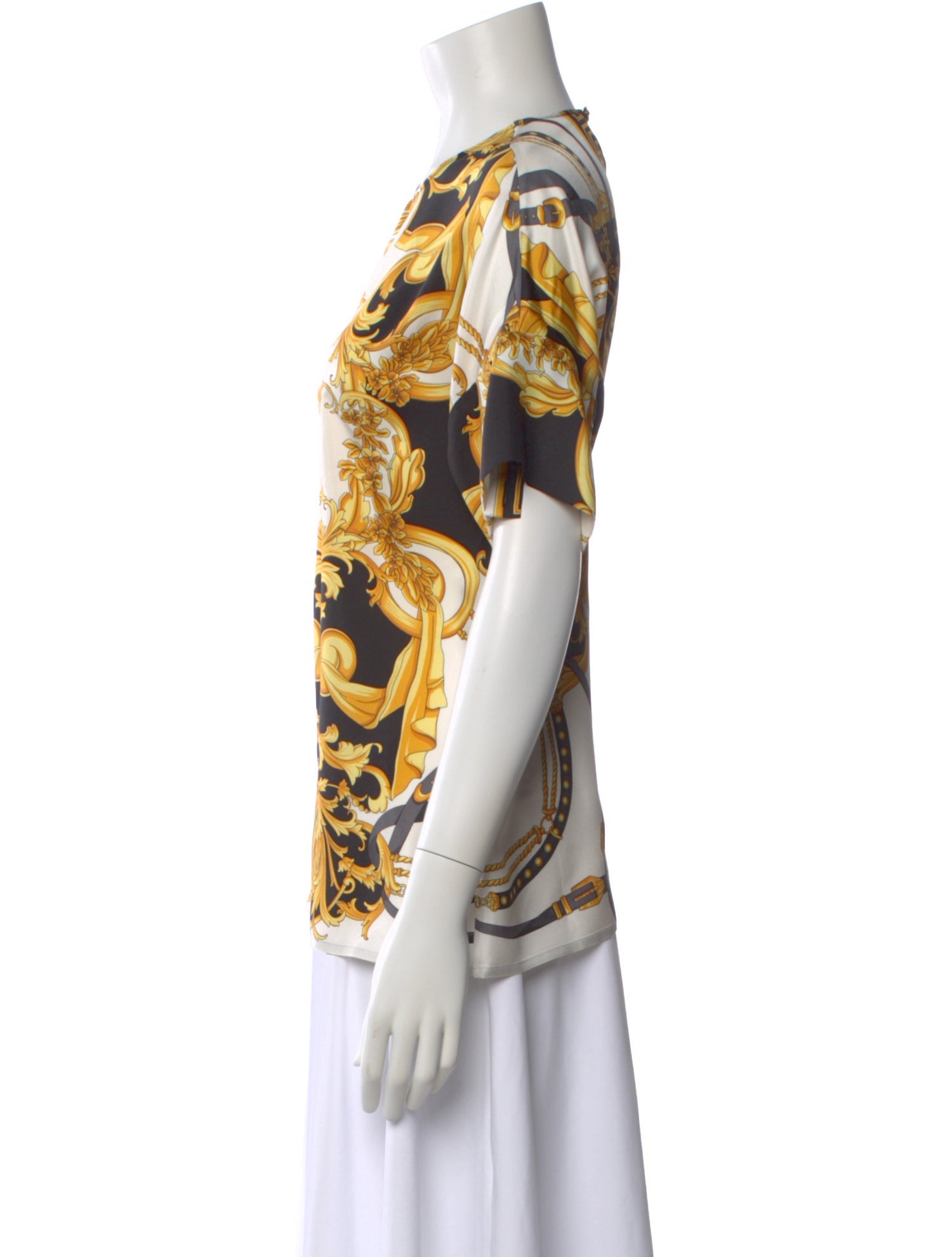 Versace Silk Printed Top