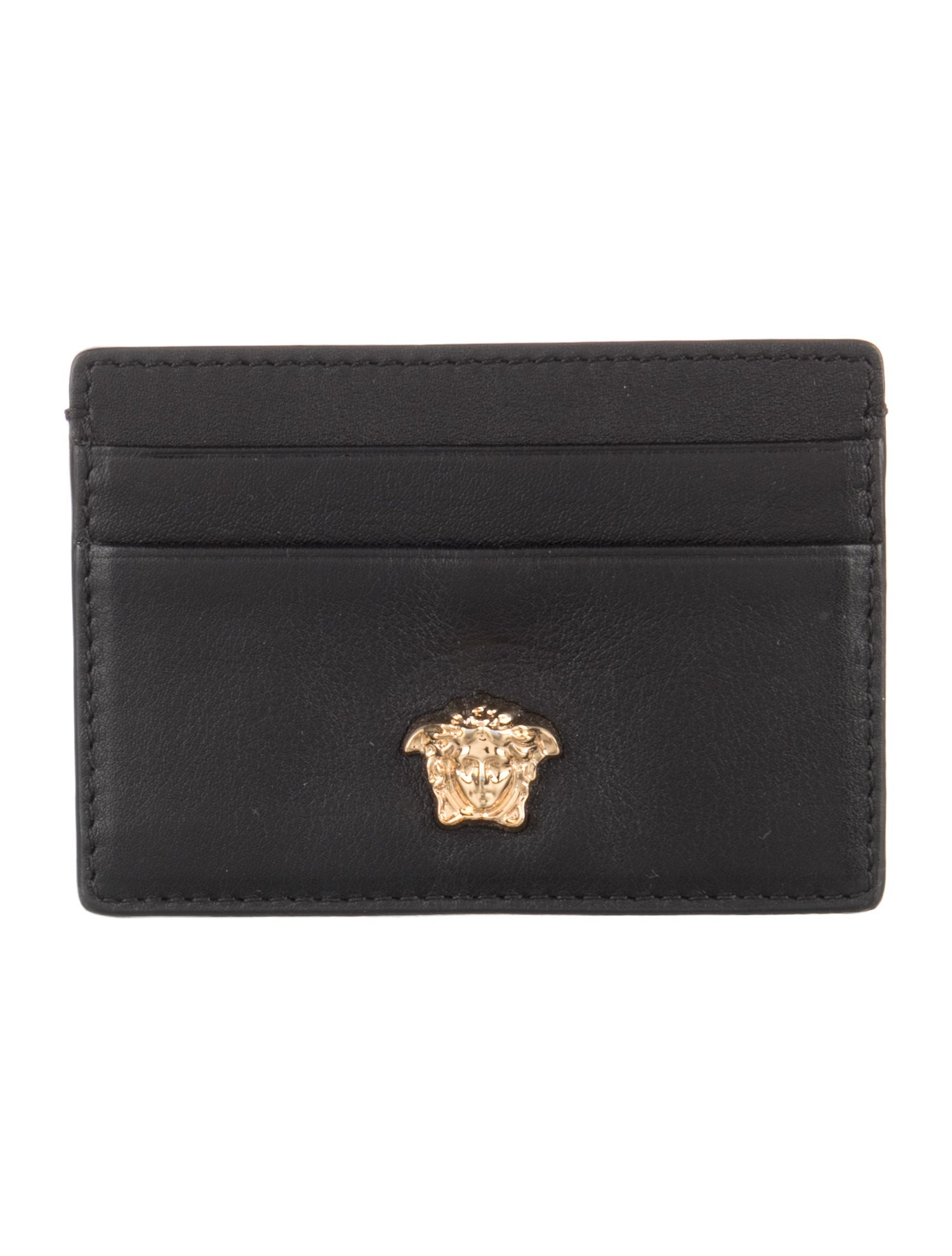 Versace Medusa Insignia Leather Card Holder