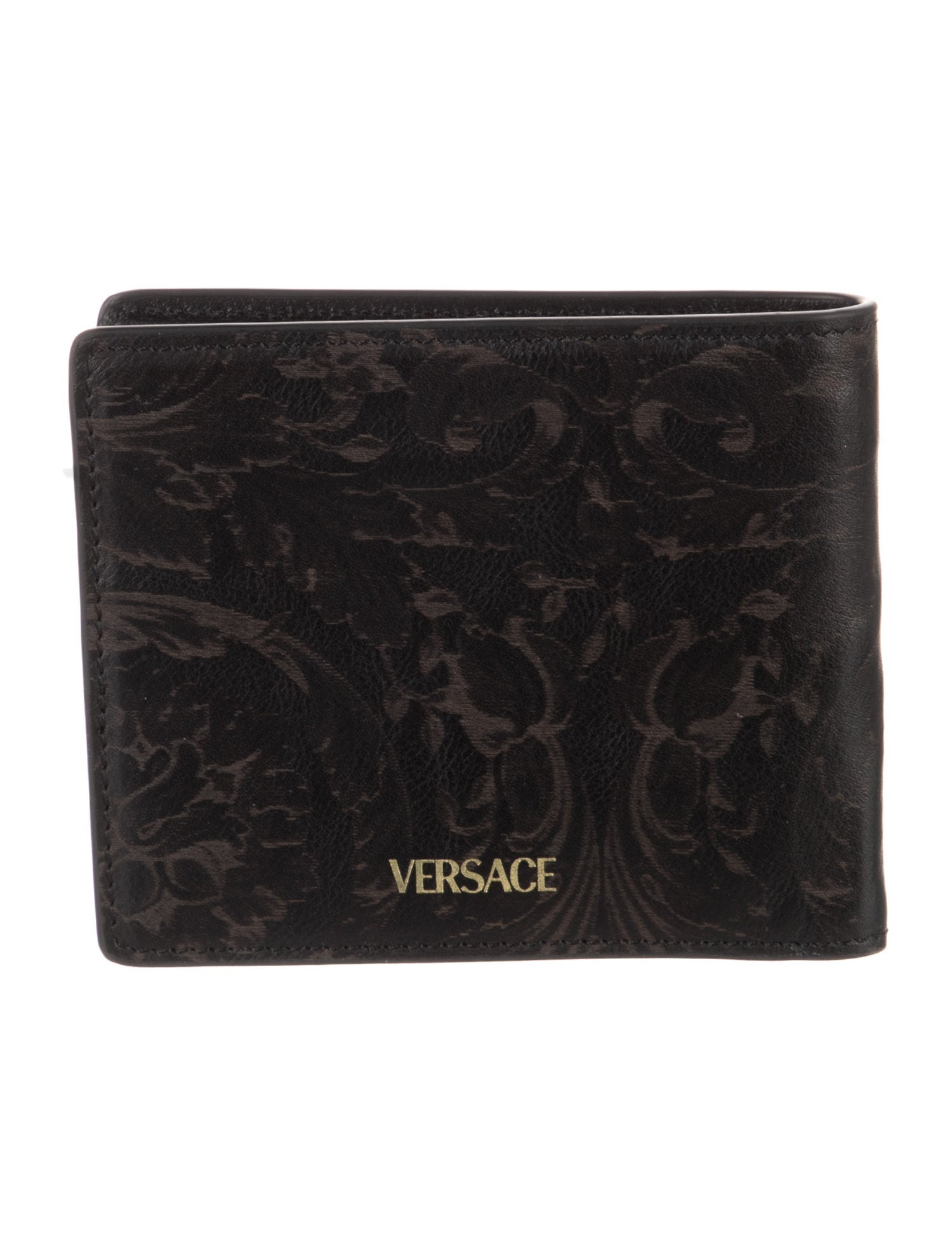 Versace Medusa Insignia Leather Bifold Wallet