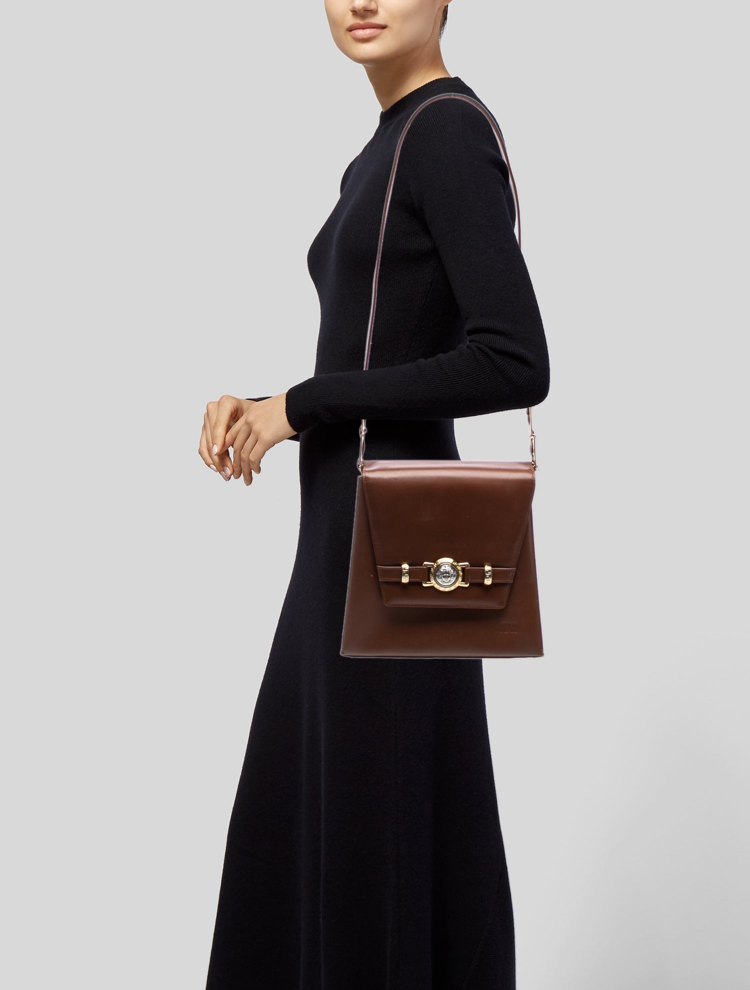 Versace Leather Crossbody Bag