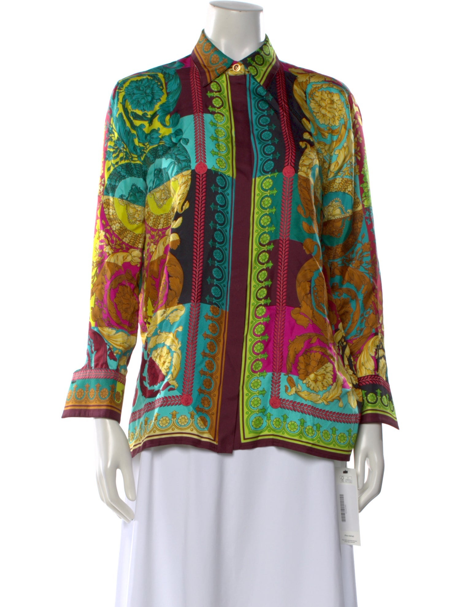 Versace Silk Printed Top
