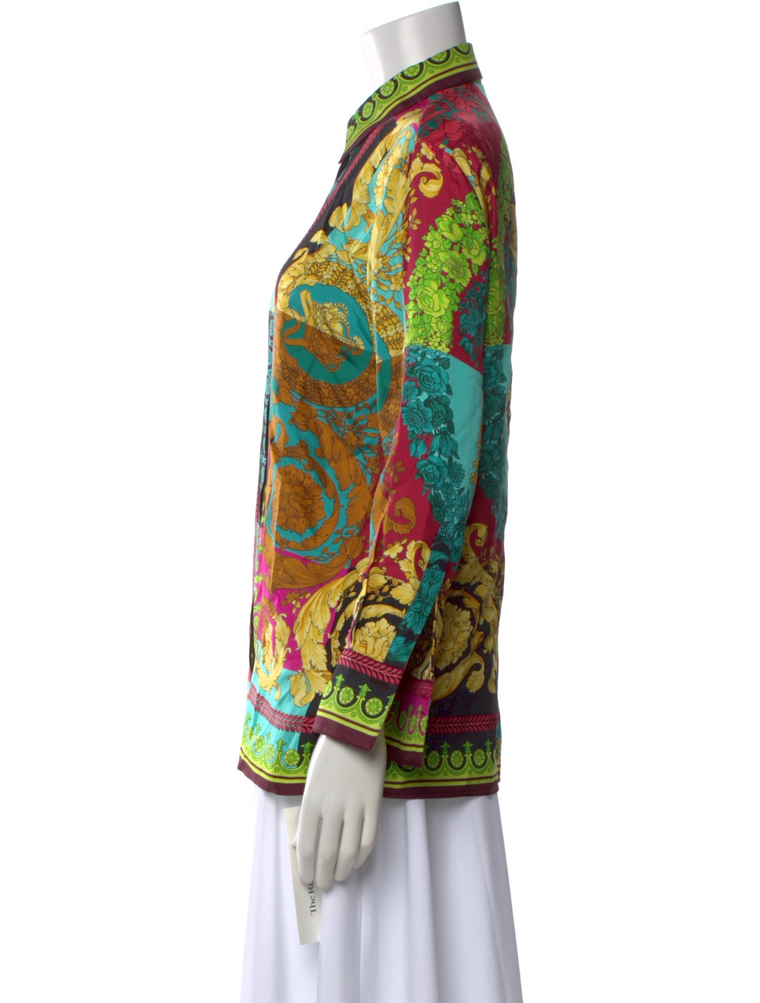 Versace Silk Printed Top