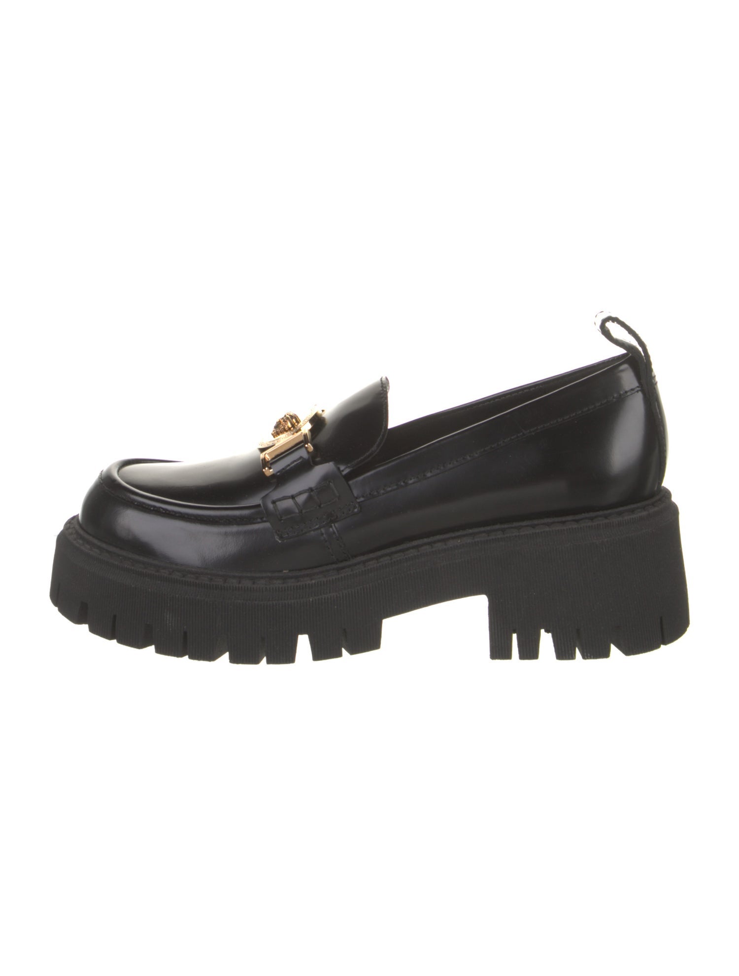 Versace Leather Loafers