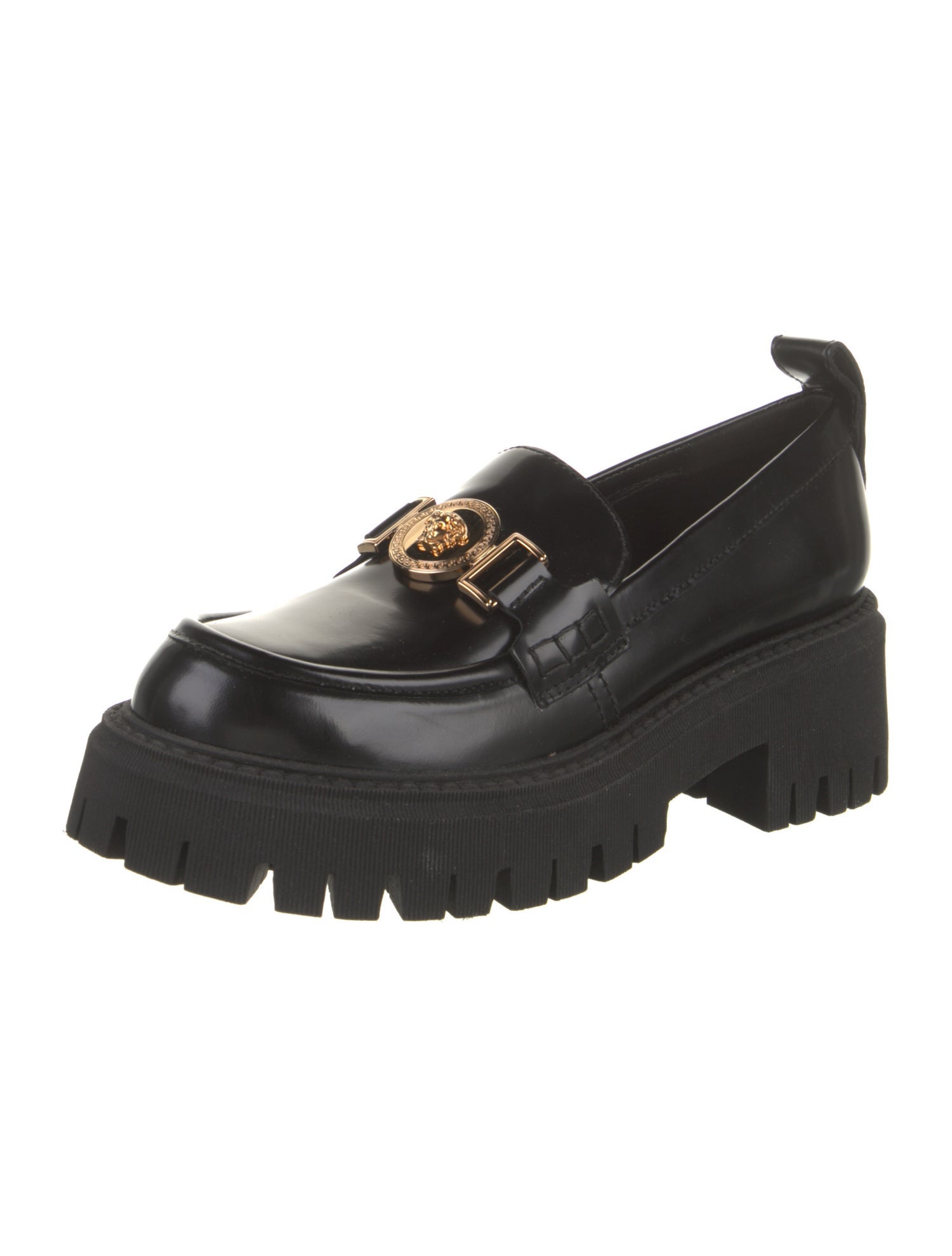 Versace Leather Loafers