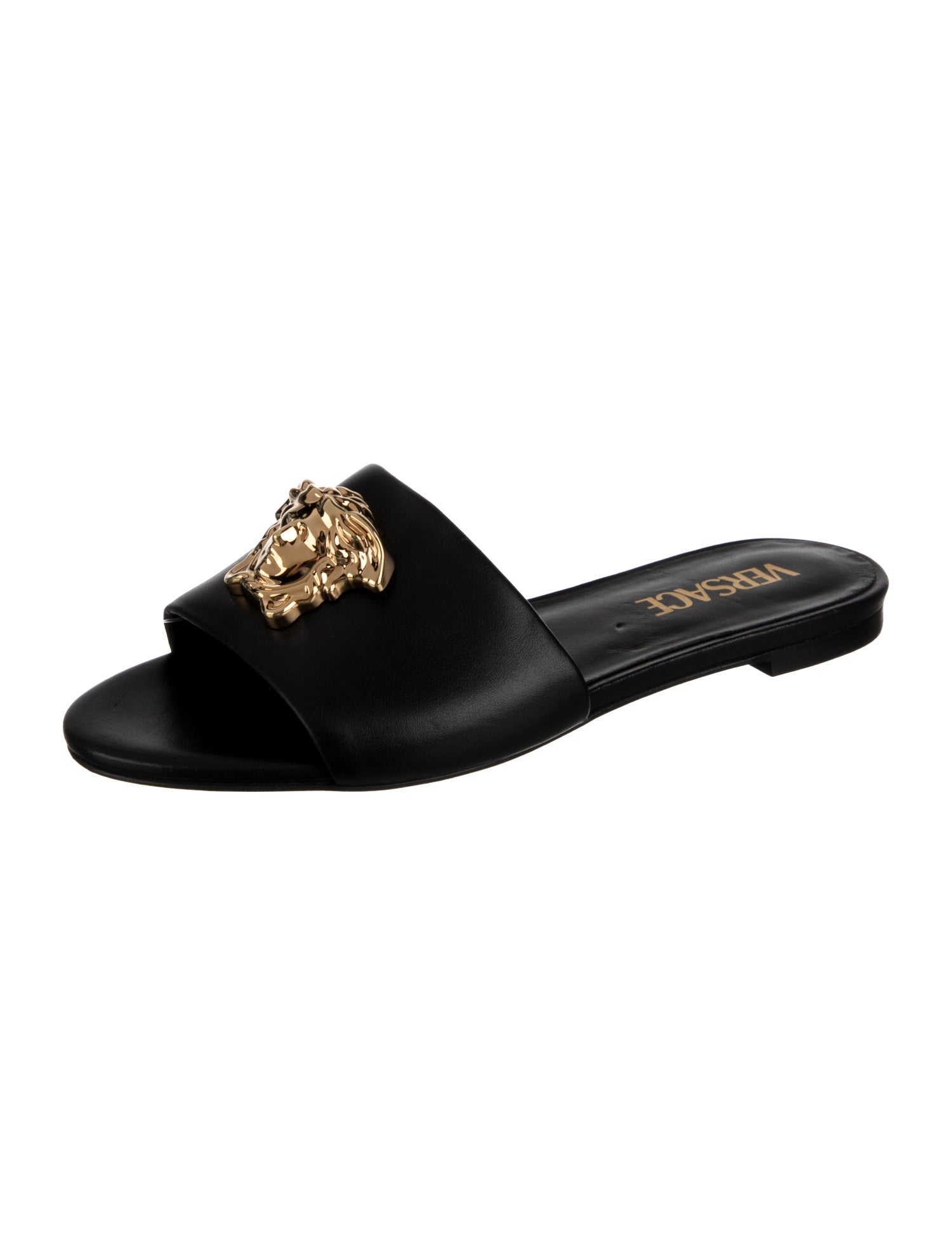 Versace Leather Slides