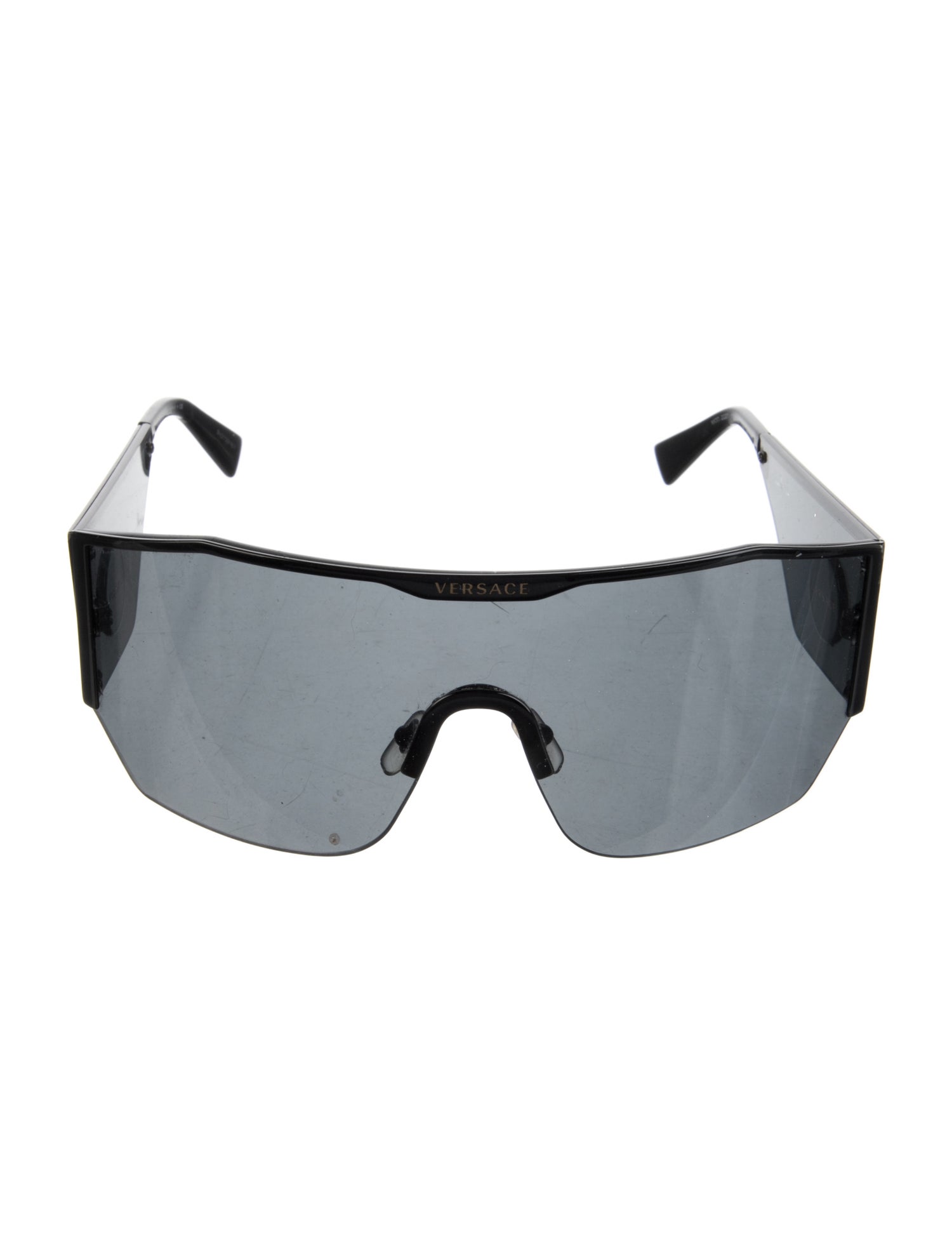 Versace Shield Mirrored Sunglasses